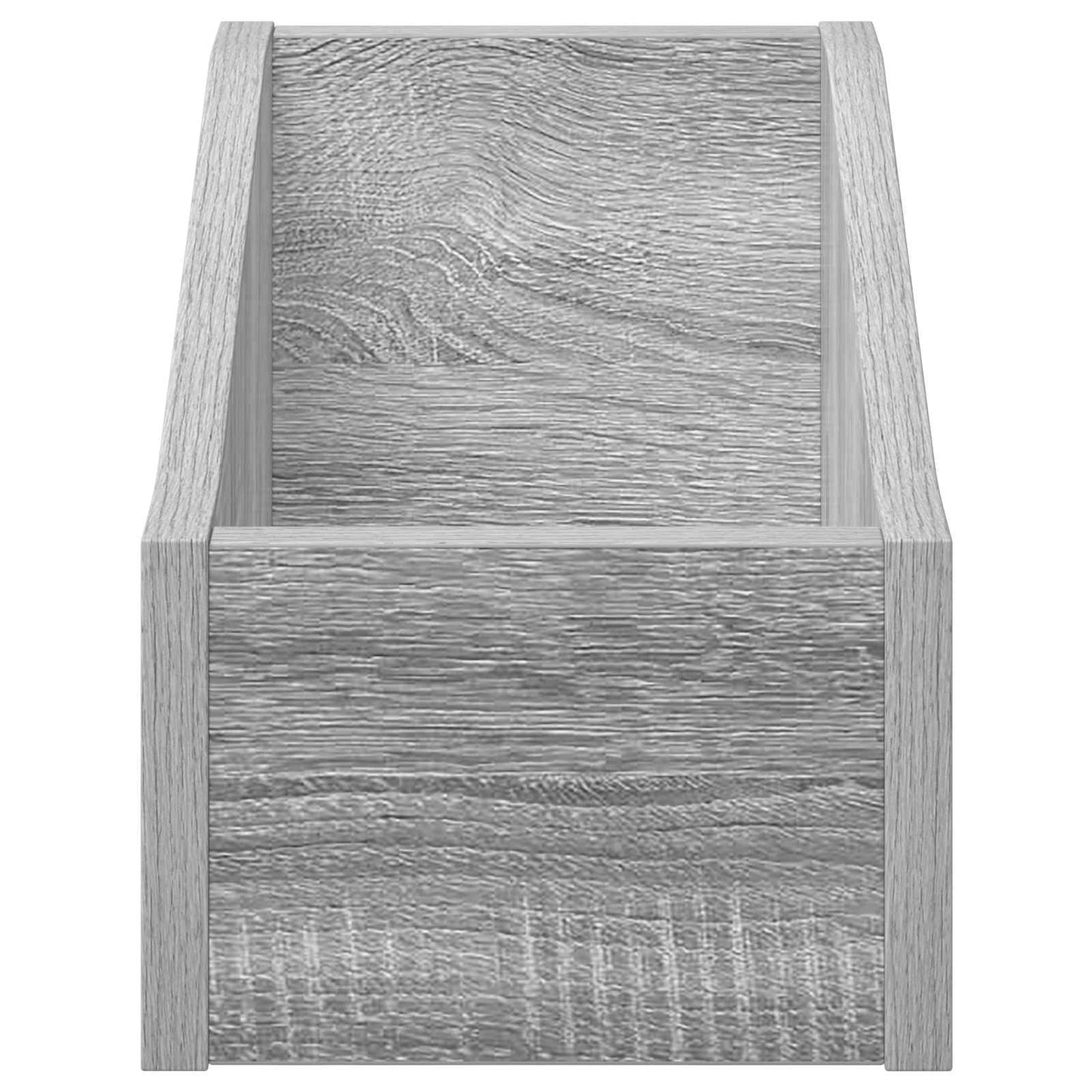 LP Record Box Grey Sonoma 18 x 32 x 18 cm Engineered Wood