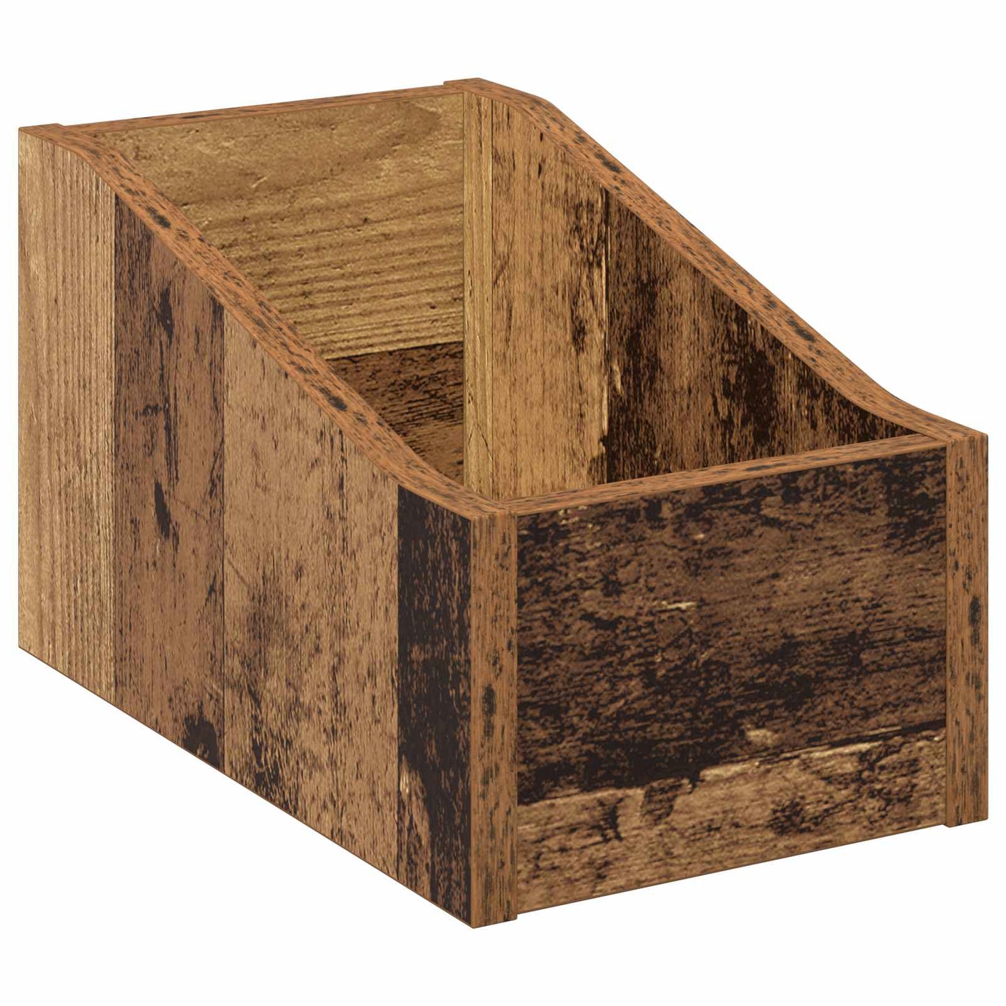 LP Record Box Oak Wood 18 x 32 x 18 cm Engineered Wood