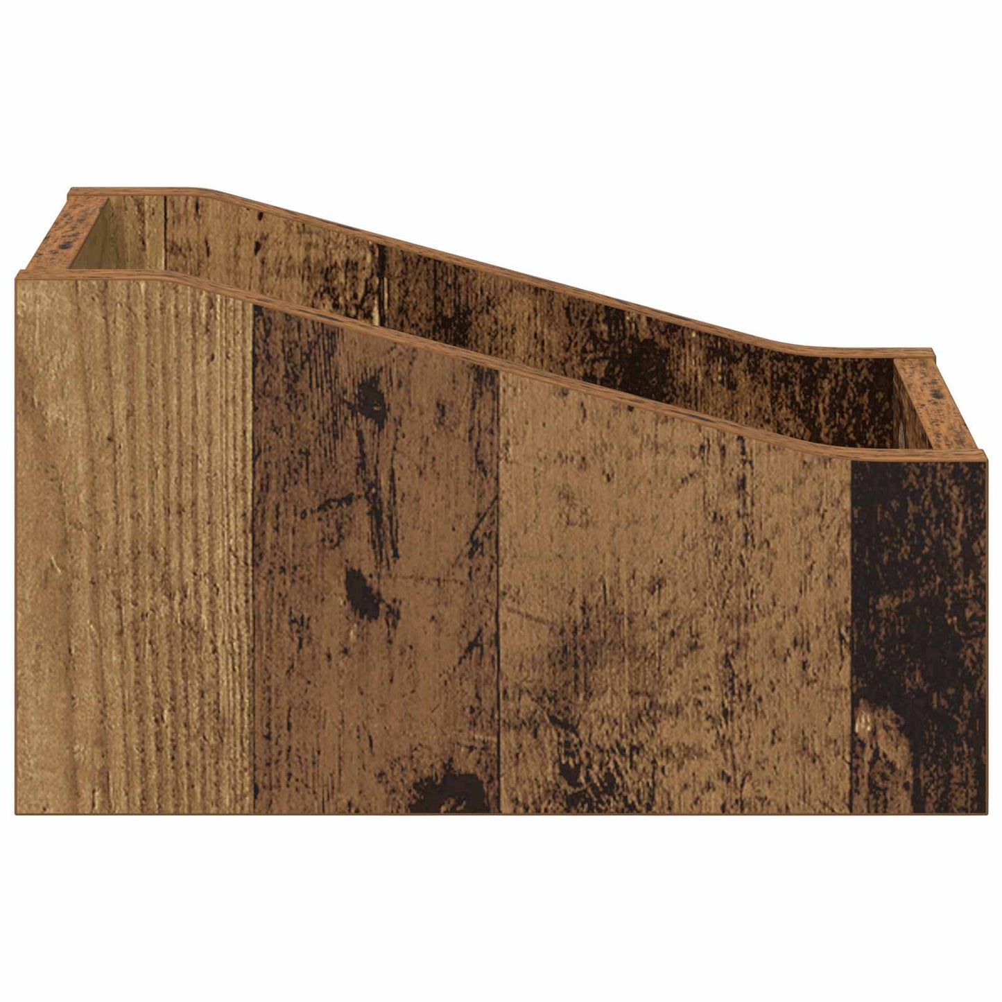 LP Record Box Oak Wood 18 x 32 x 18 cm Engineered Wood