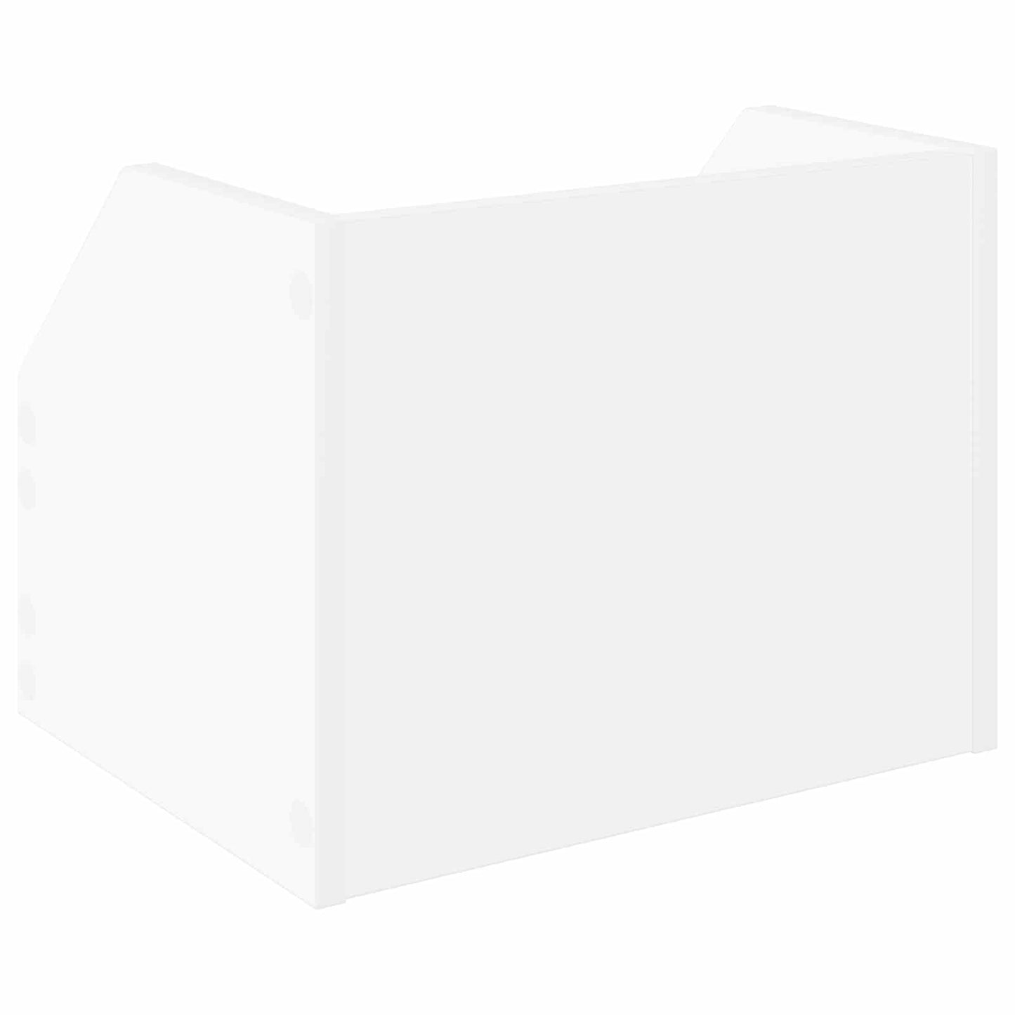 Vinyl Album Box White 38 x 30 x 29 cm Engineered Wood