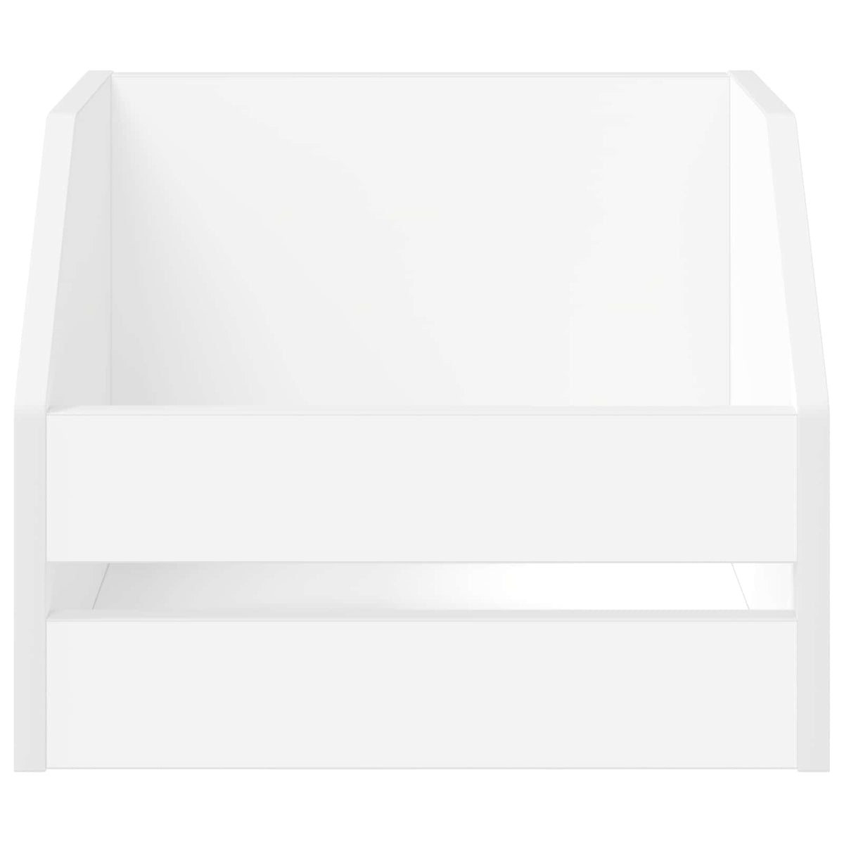 Vinyl Album Box 2 pcs White 38 x 30 x 29 cm Engineered Wood