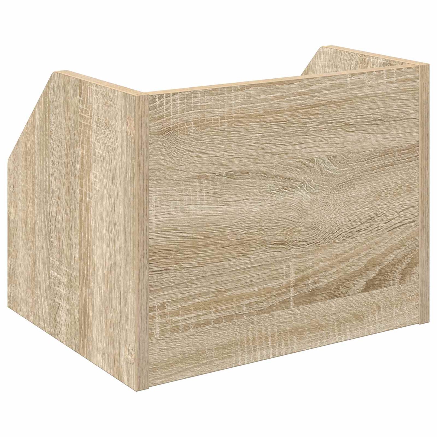 Vinyl Album Box 2 pcs Sonoma Oak 38 x 30 x 29 cm