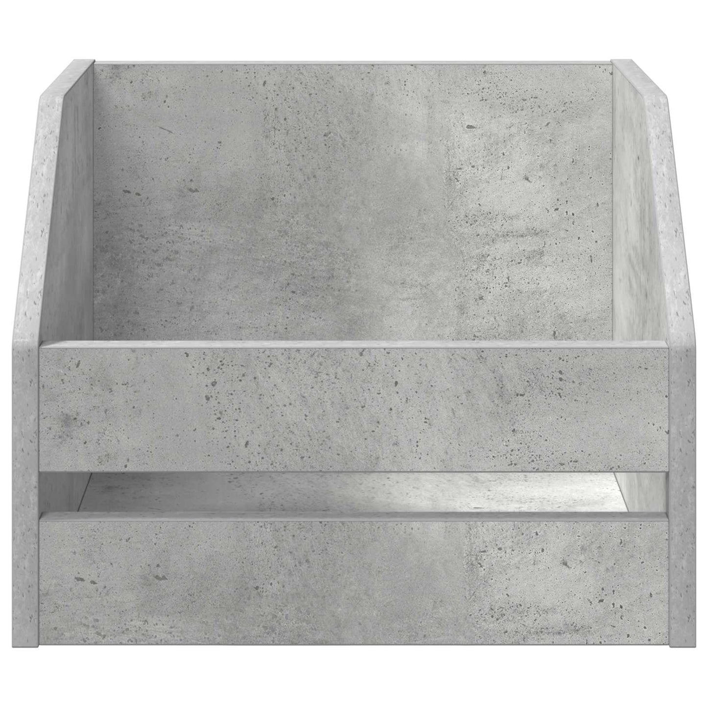 Vinyl Album Box Concrete Grey 38 x 30 x 29 cm Engineered Wood