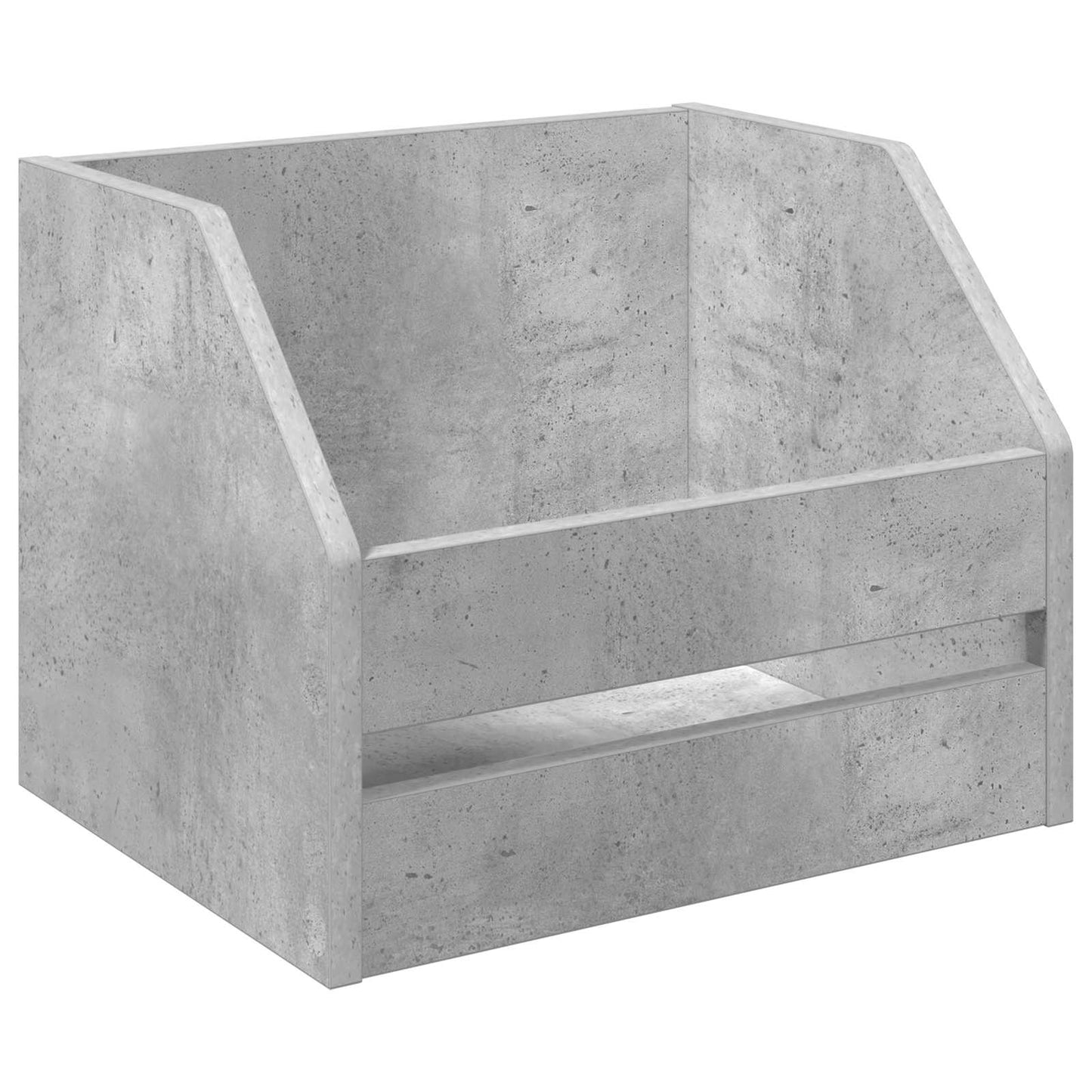 Vinyl Album Box 2 pcs Concrete Grey 38 x 30 x 29 cm