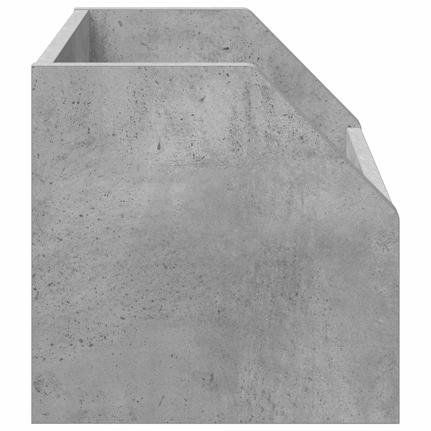 Vinyl Album Box 2 pcs Concrete Grey 38 x 30 x 29 cm