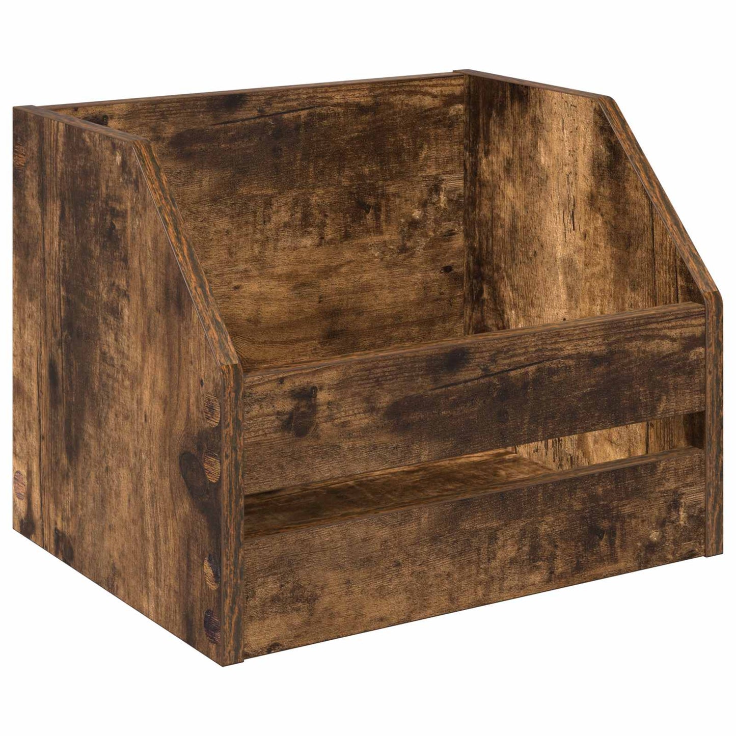 Vinyl Album Box 2 pcs Smoked Oak 38 x 30 x 29 cm
