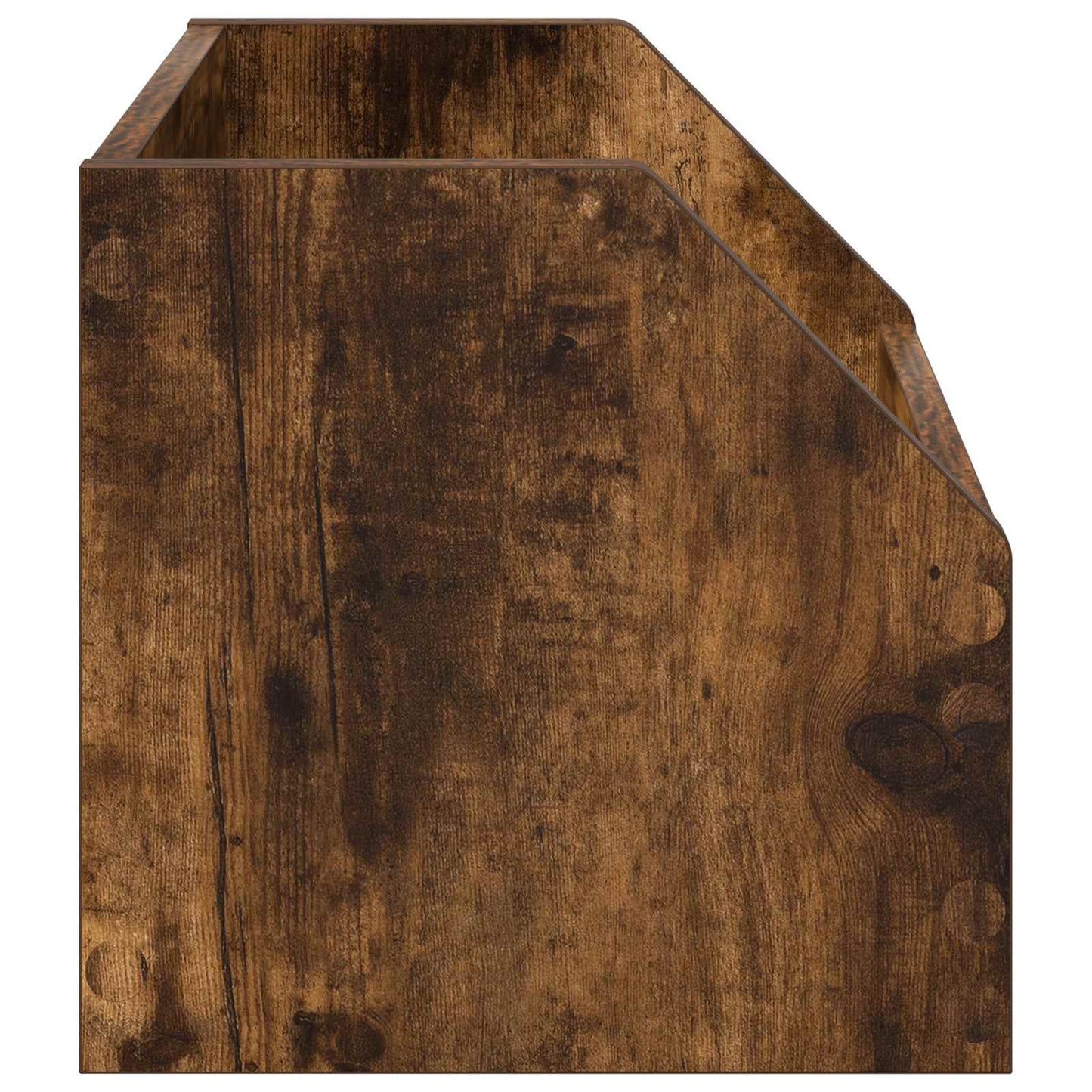 Vinyl Album Box 2 pcs Smoked Oak 38 x 30 x 29 cm