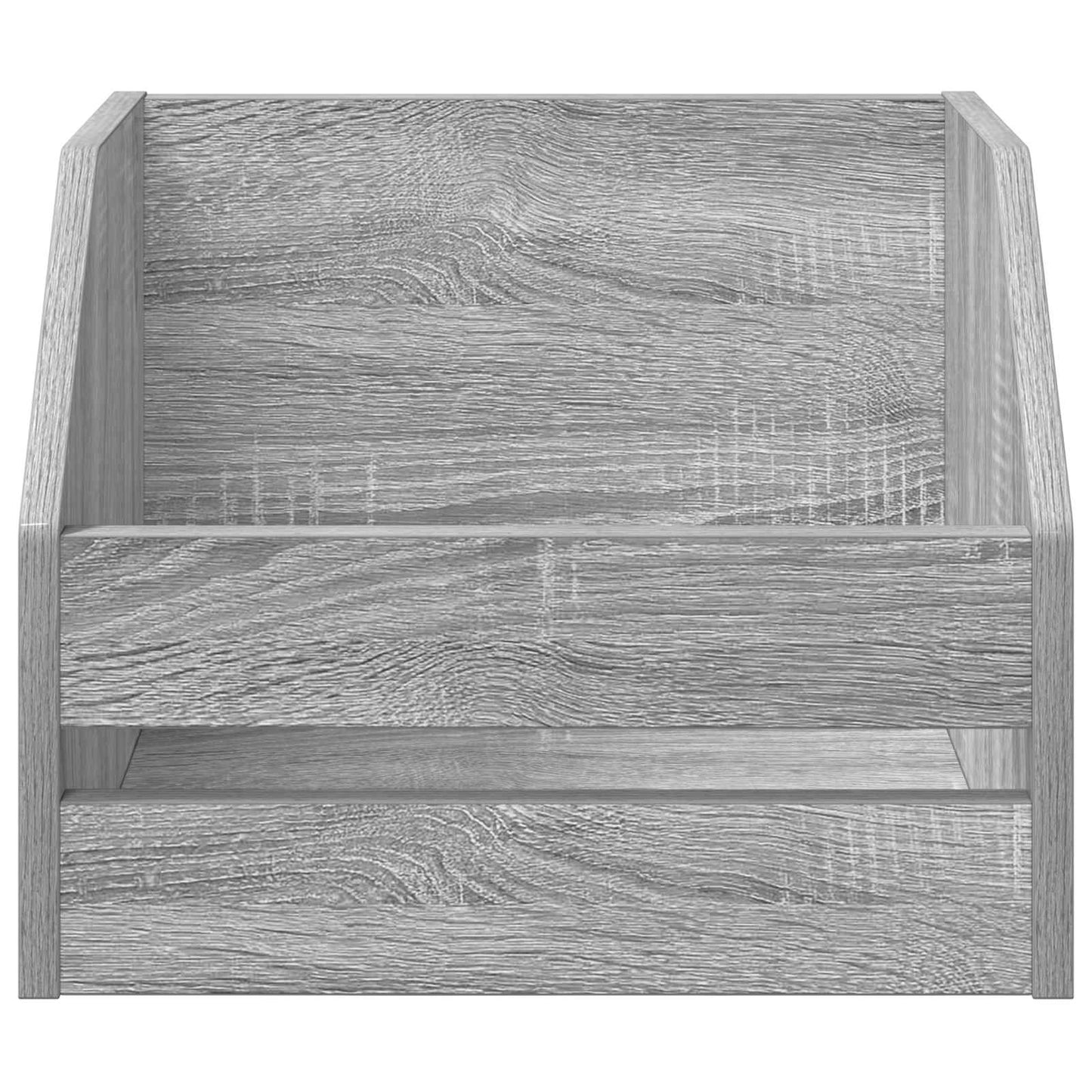 Vinyl Album Box Grey Sonoma 38 x 30 x 29 cm Engineered Wood