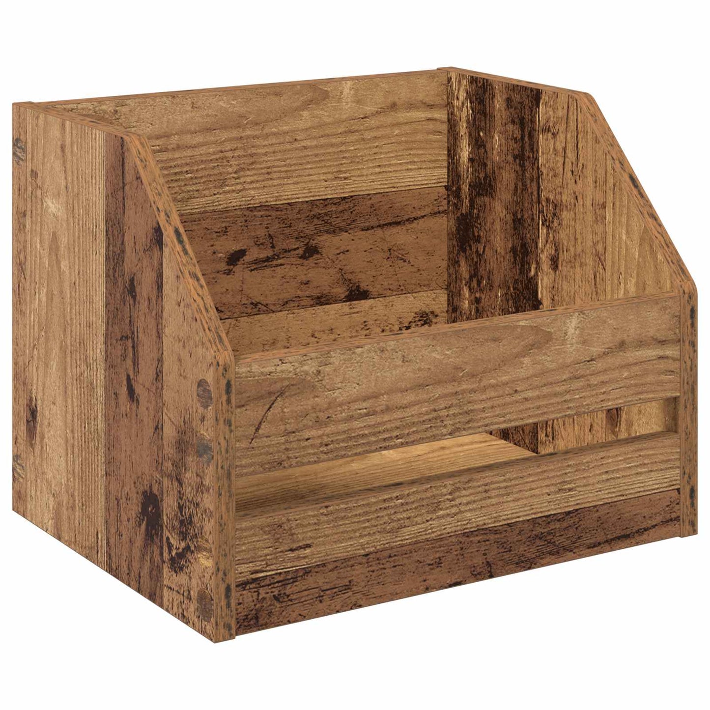 Vinyl Album Box 2 pcs Oak Wood 38 x 30 x 29 cm Engineered Wood