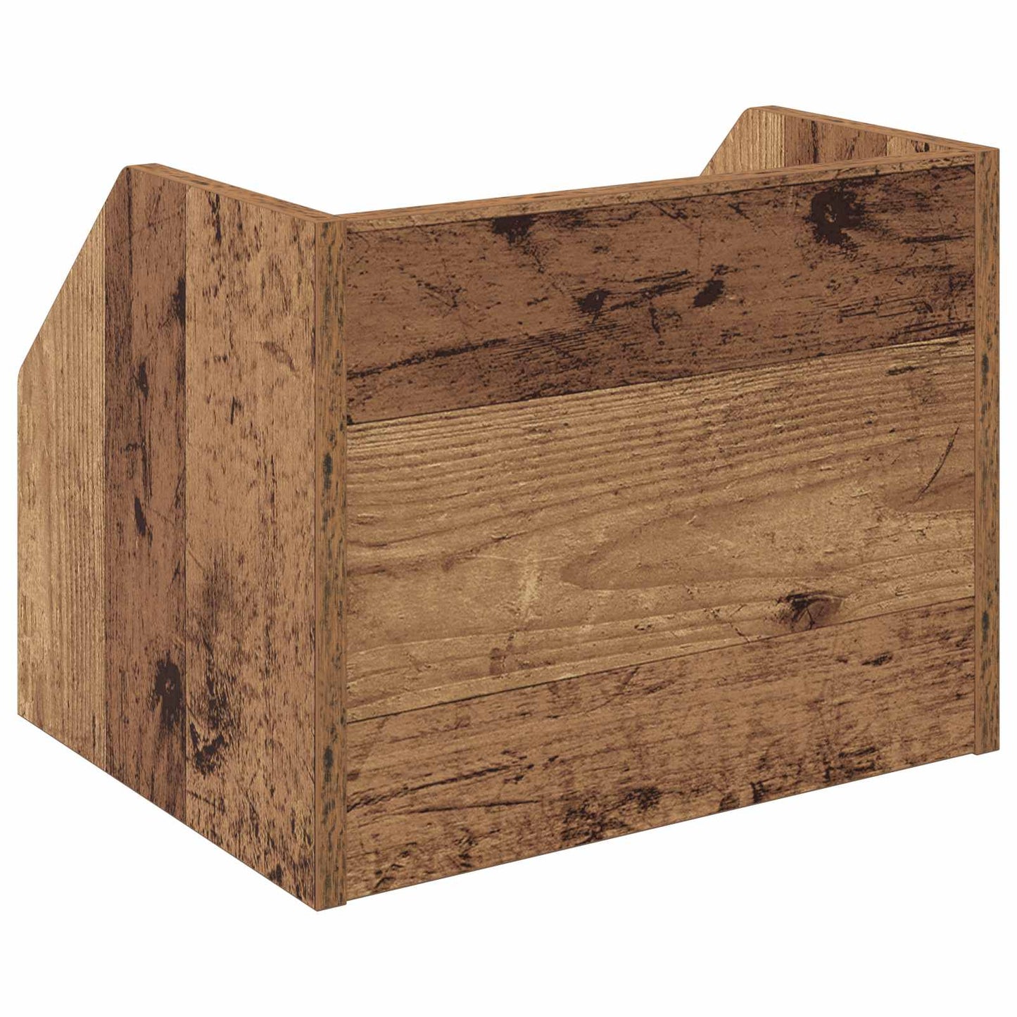 Vinyl Album Box 2 pcs Oak Wood 38 x 30 x 29 cm Engineered Wood