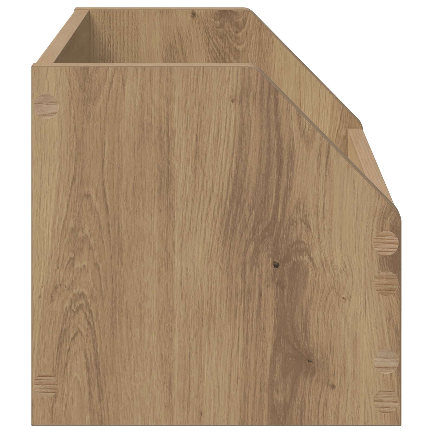 Vinyl Album Box 2 pcs Artisan Oak 38 x 30 x 29 cm