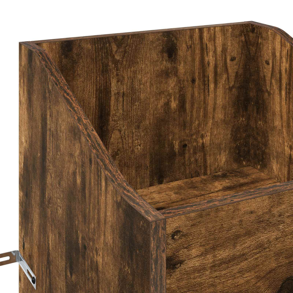 Record Cabinet Smoked Oak 36 x 36 x 95.5 cm Engineered Wood