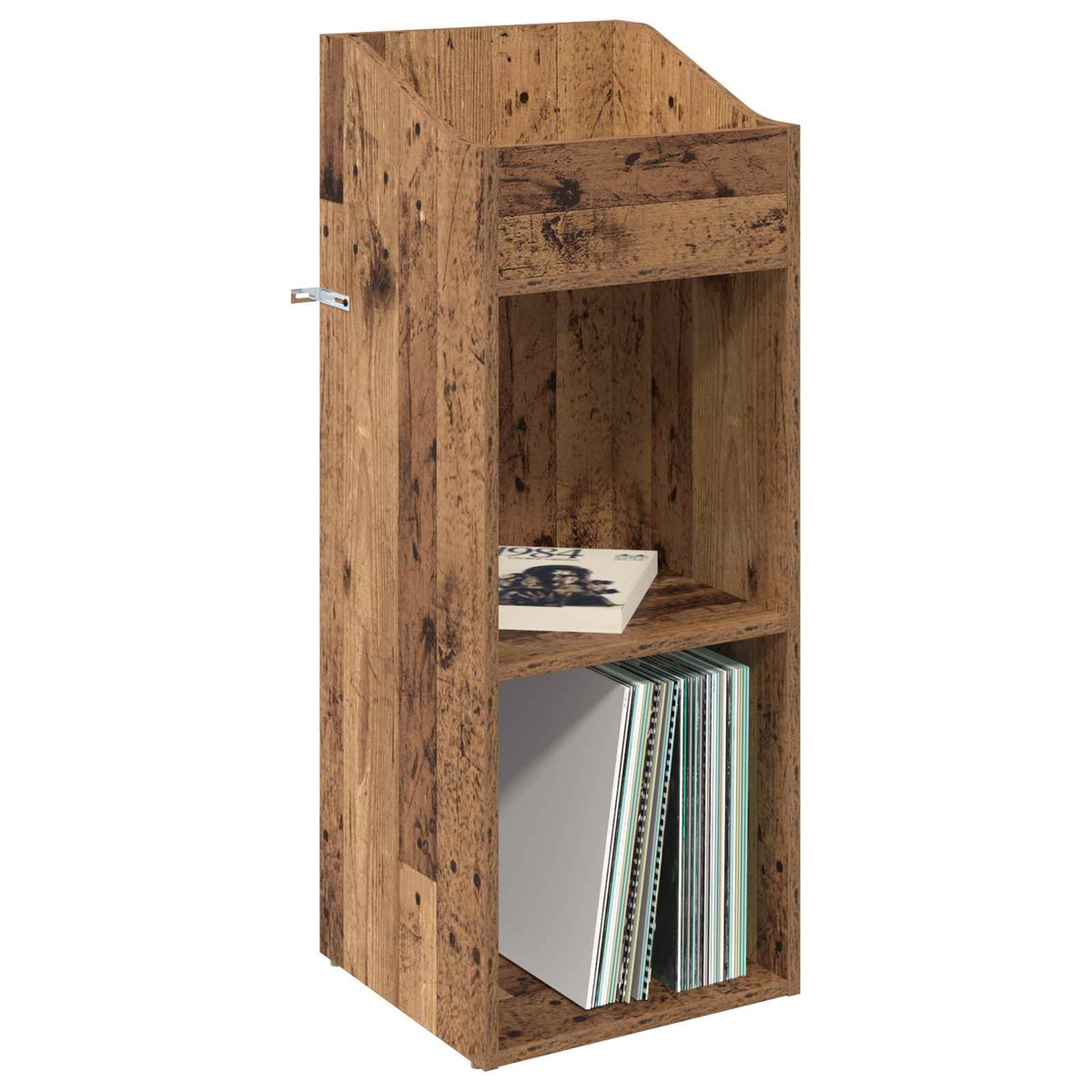 Record Cabinet Old Wood 36 x 36 x 95.5 cm Engineered Wood