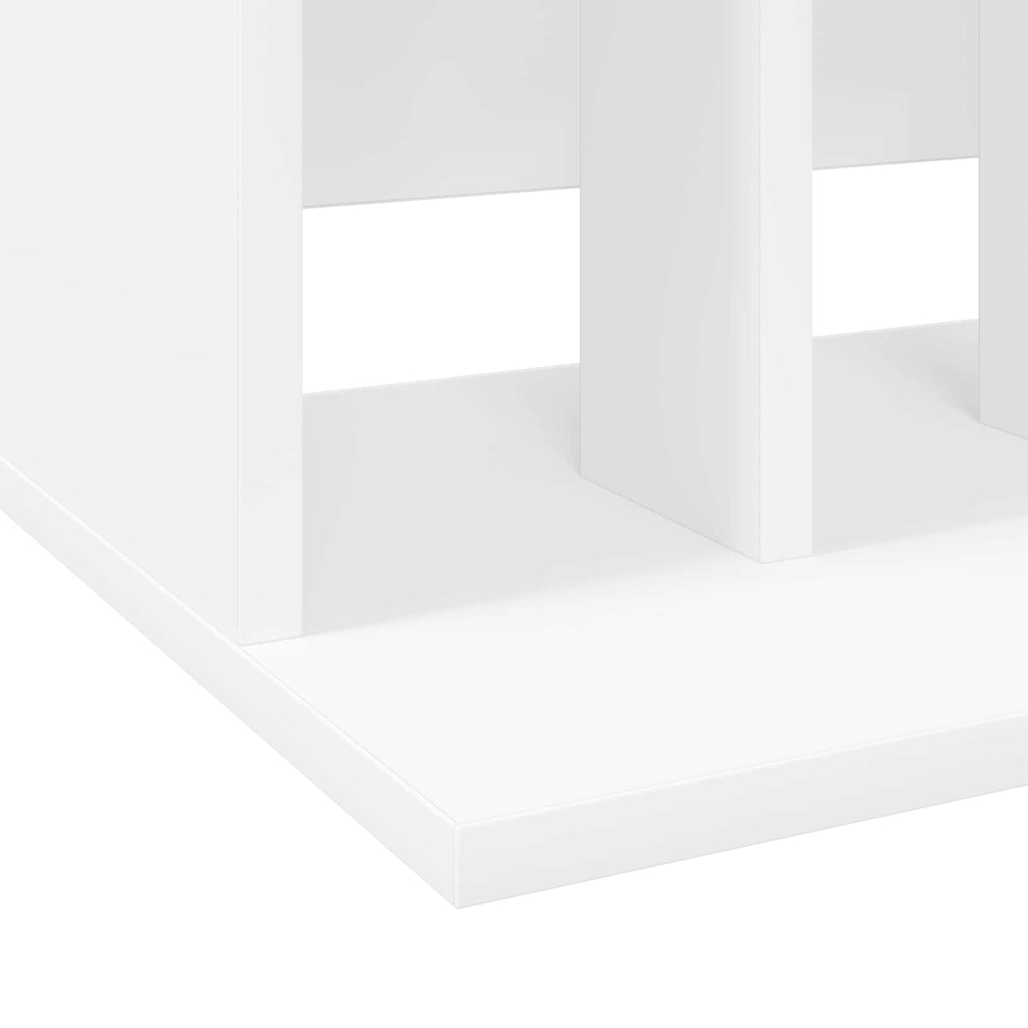 Vinyl Record Storage White 42 x 33 x 36 cm Engineered Wood