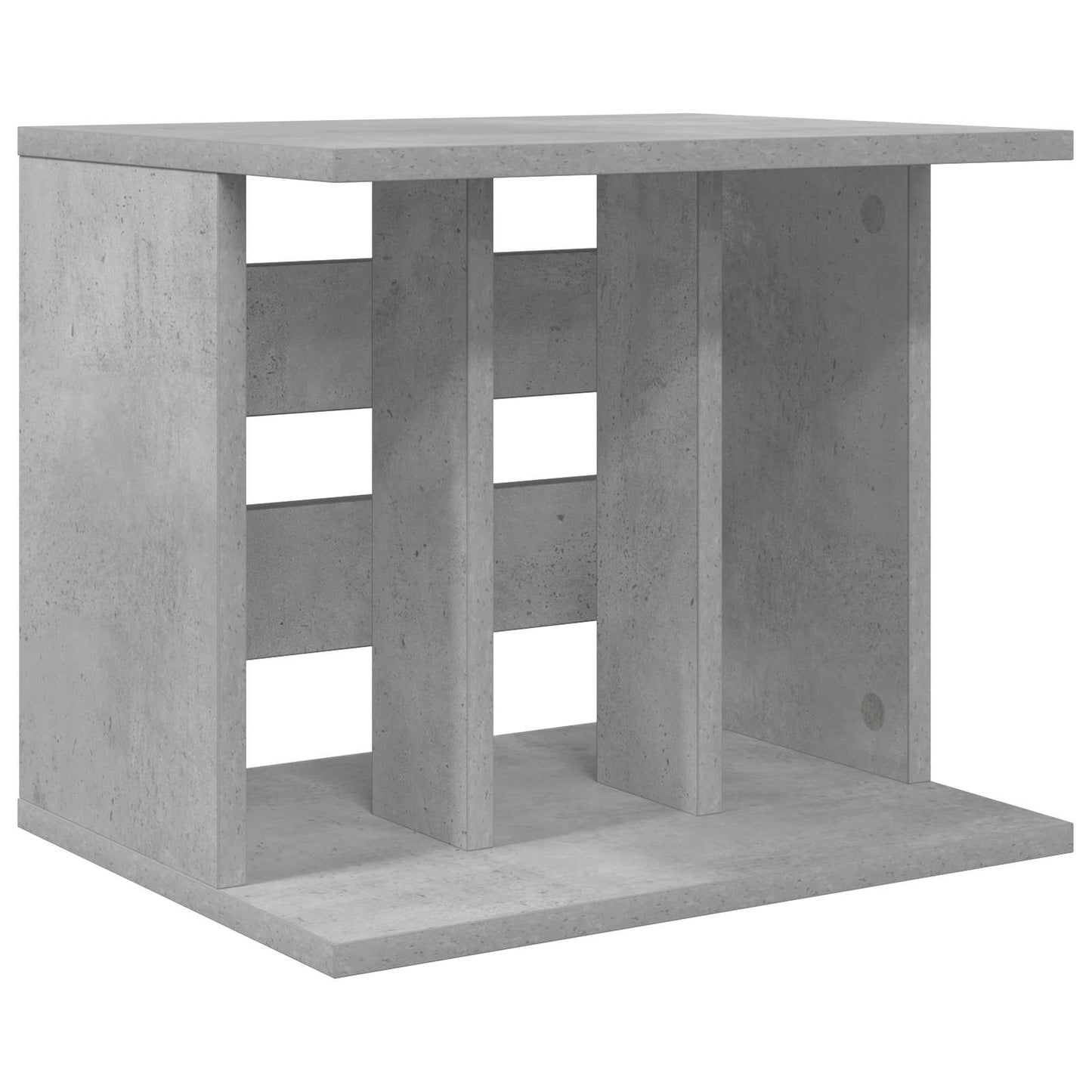 Vinyl Record Storage Concrete Grey 42 x 33 x 36 cm