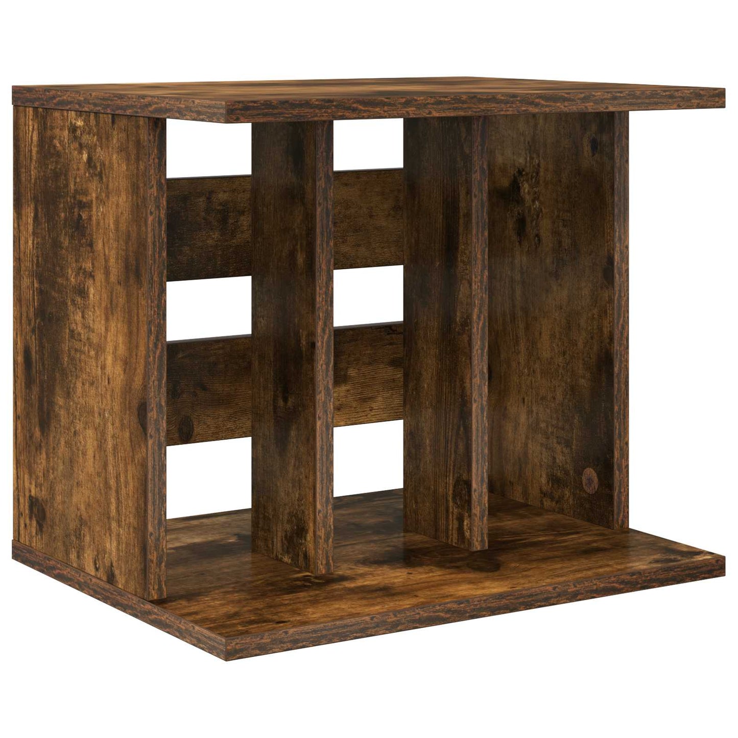 Vinyl Record Storage Smoked Oak 42 x 33 x 36 cm Engineered Wood
