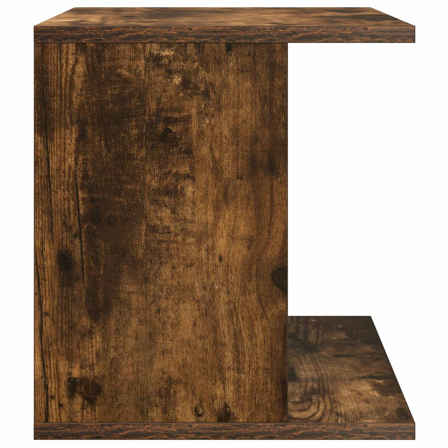 Vinyl Record Storage Smoked Oak 42 x 33 x 36 cm Engineered Wood