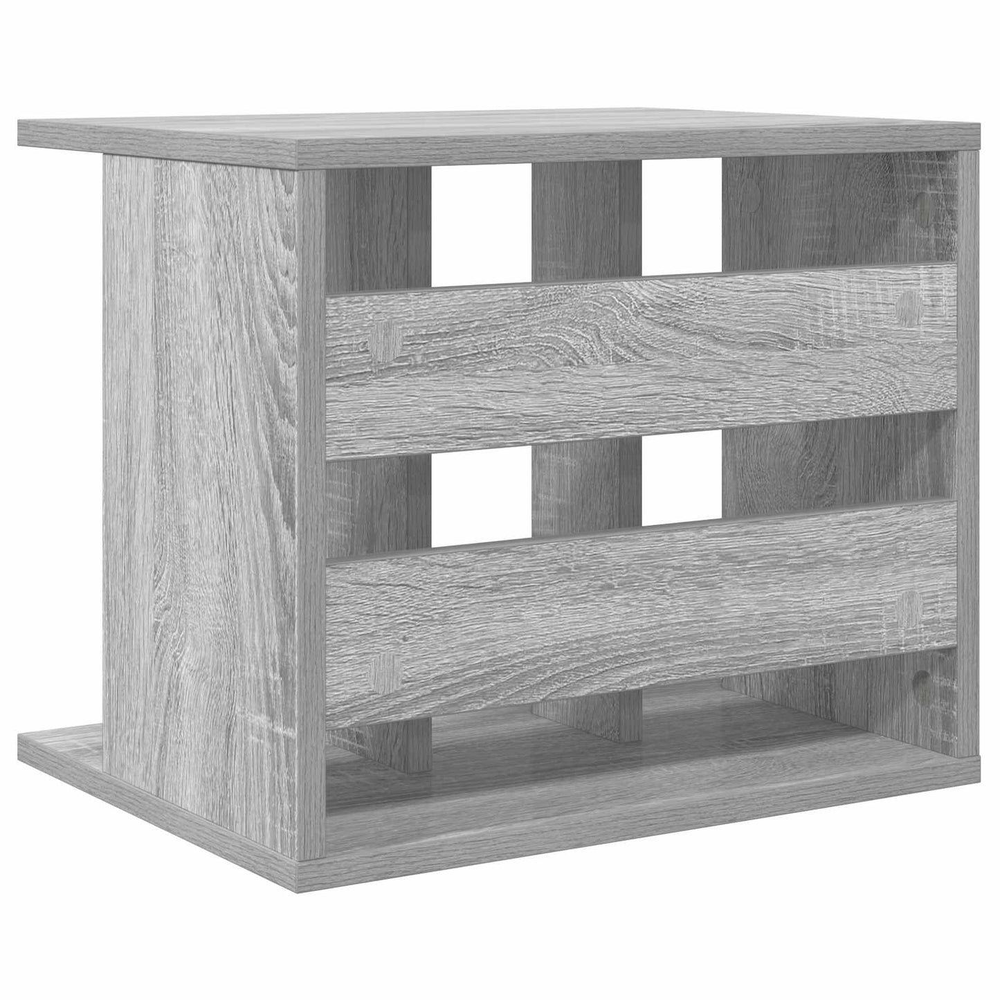 Vinyl Record Storage Grey Sonoma 42 x 33 x 36 cm