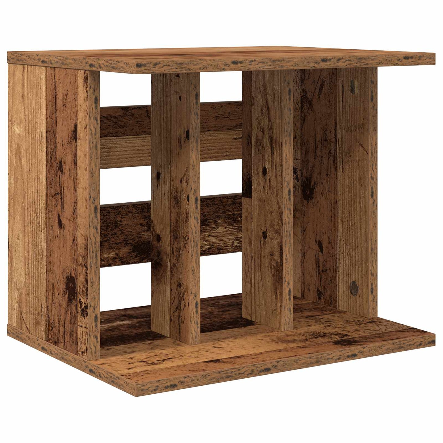 Vinyl Record Storage Old Wood 42 x 33 x 36 cm Engineered Wood