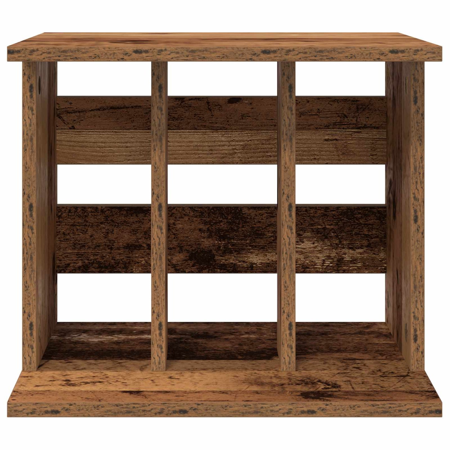 Vinyl Record Storage Old Wood 42 x 33 x 36 cm Engineered Wood