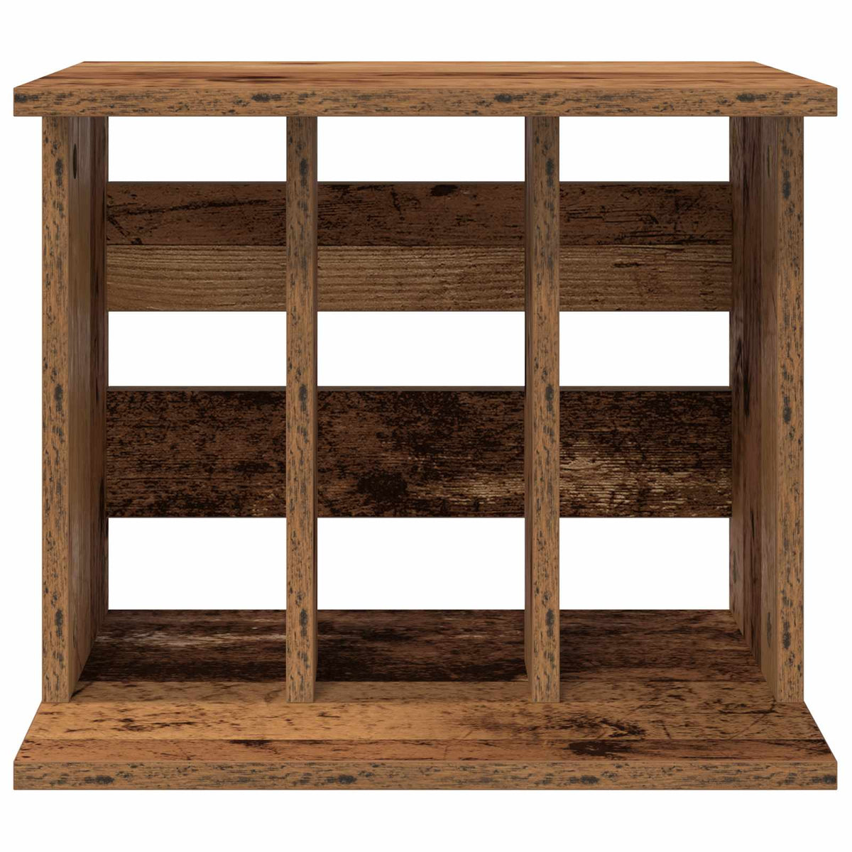 Vinyl Record Storage Old Wood 42 x 33 x 36 cm Engineered Wood