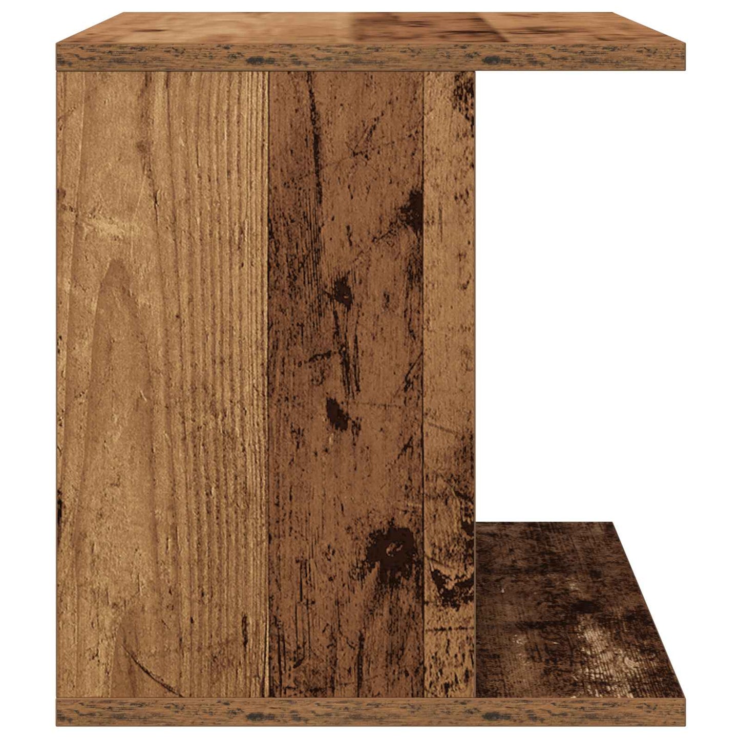 Vinyl Record Storage Old Wood 42 x 33 x 36 cm Engineered Wood