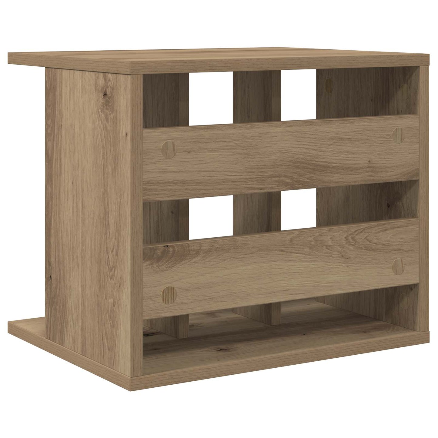Vinyl Record Storage Artisan Oak 42 x 33 x 36 cm