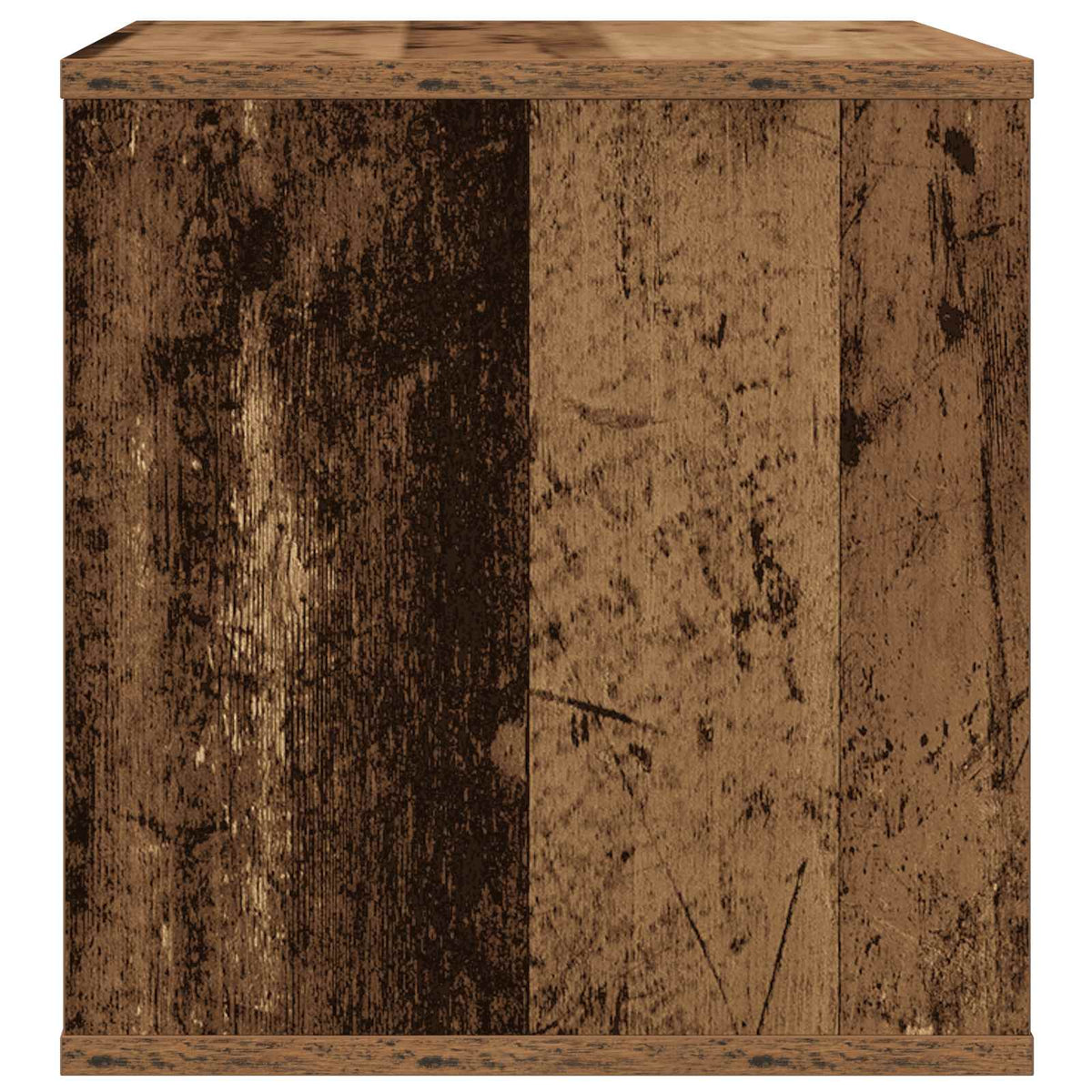 Vinyl Album Box Old Wood 37 x 36.5 x 38 cm Engineered Wood