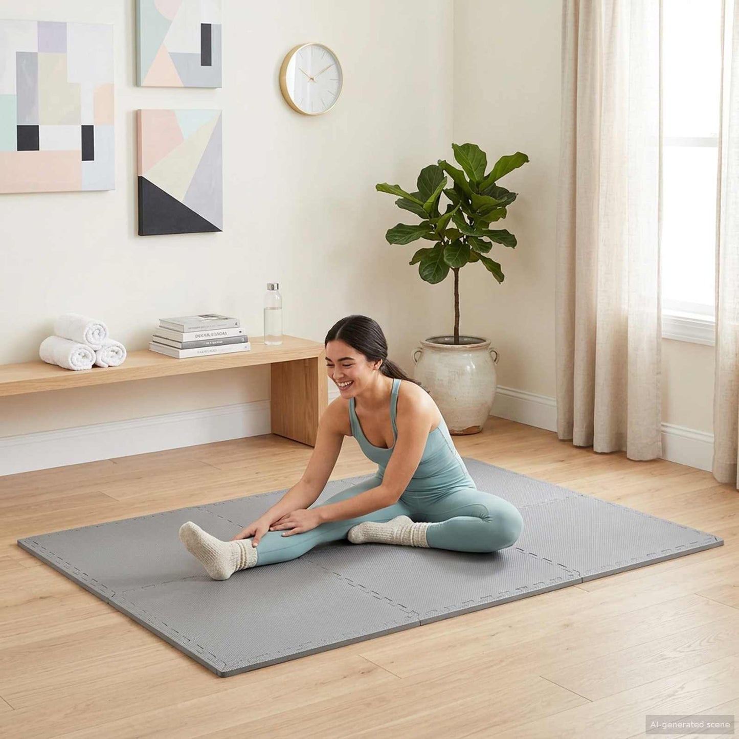 Floor Mats 24 pcs Grey 8.64 m² EVA Foam