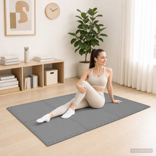 Floor Mats 40 pcs Grey 14.4 m² EVA Foam