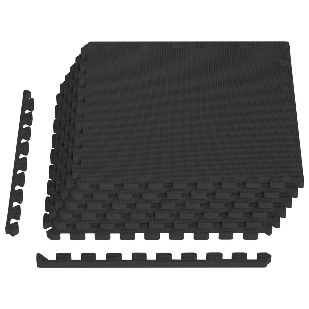 Floor Mats 6 pcs Black 2.16 m² EVA Foam