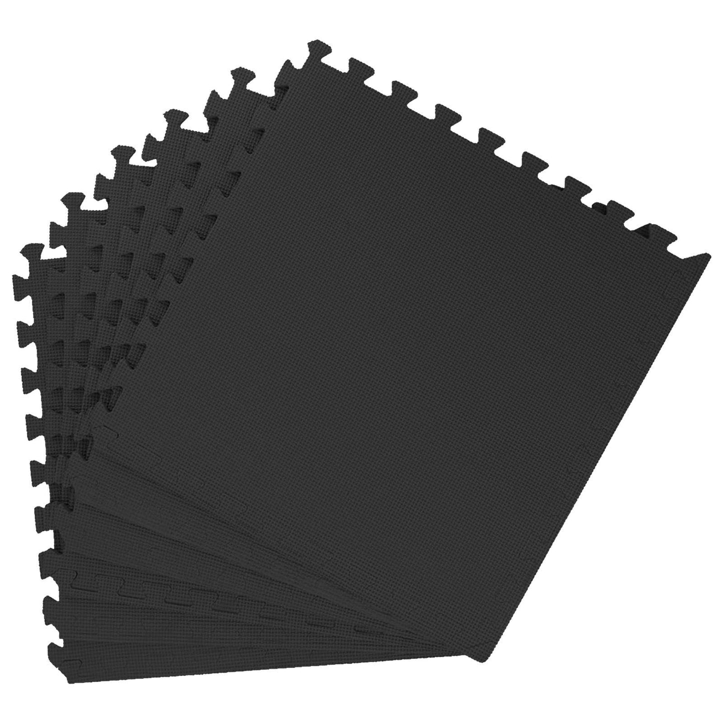 Floor Mats 24 pcs Black 8.64 m² EVA Foam