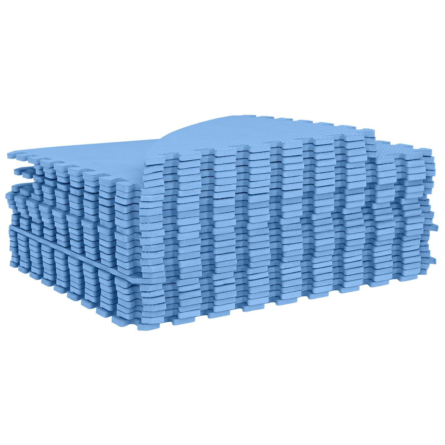 Pool Ground Mat 25 pcs Ø 292 cm Round EVA Foam Blue