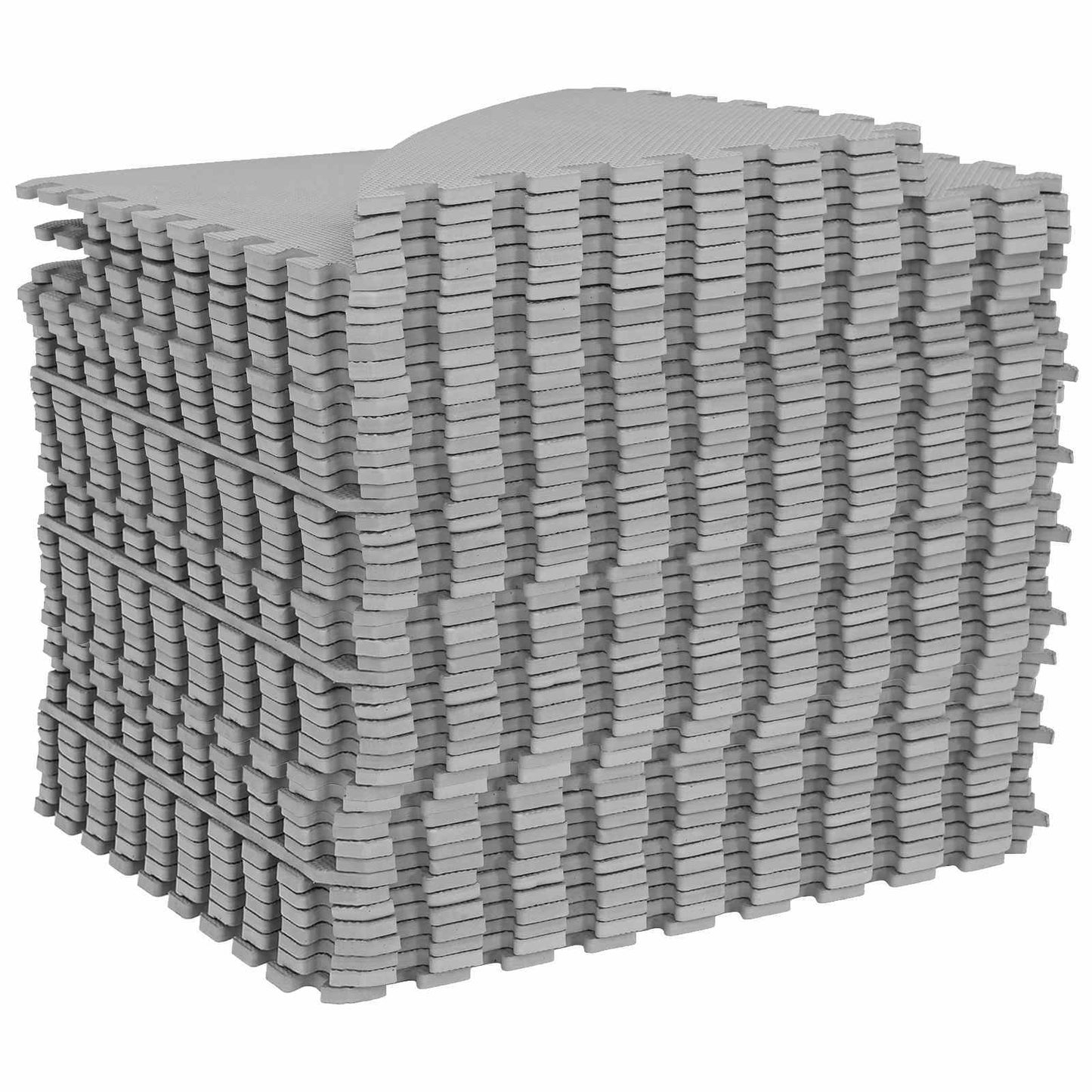Pool Ground Mat 49 pcs Ø 408 cm Round EVA Foam Grey