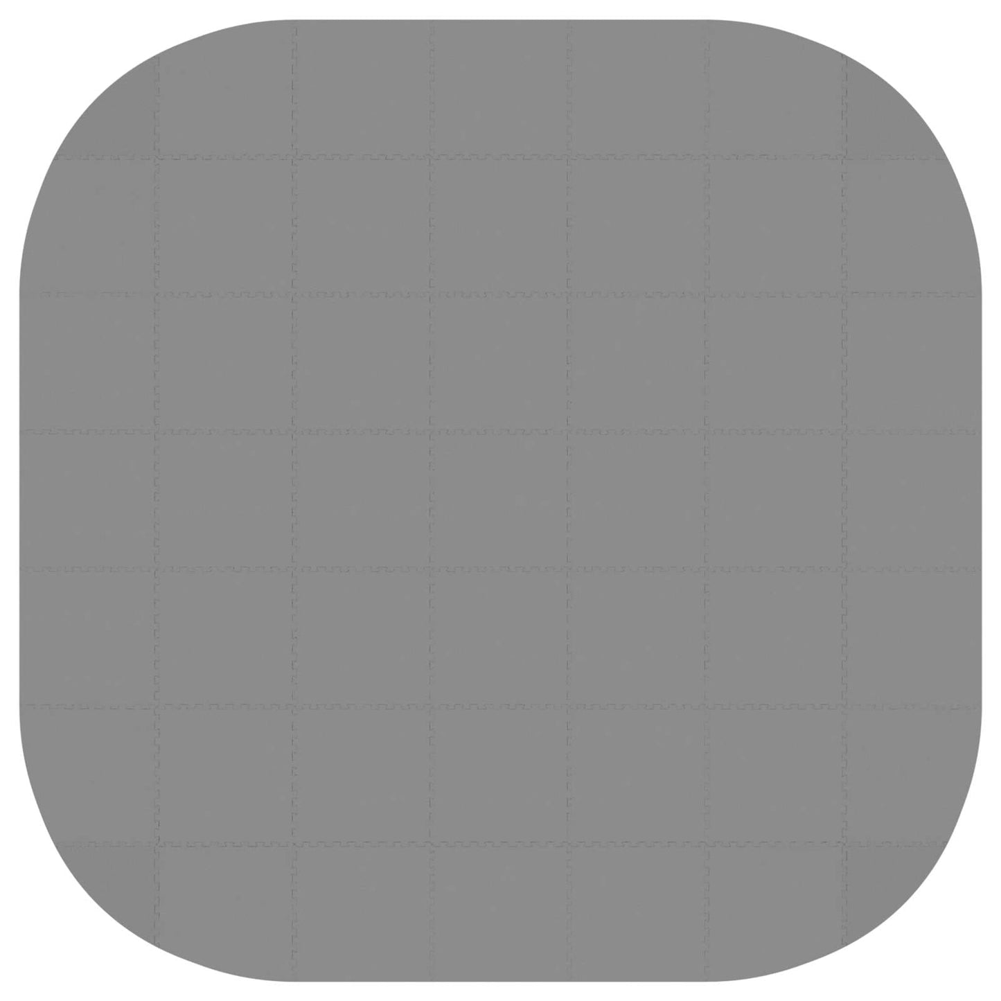 Pool Ground Mat 49 pcs Ø 408 cm Round EVA Foam Grey