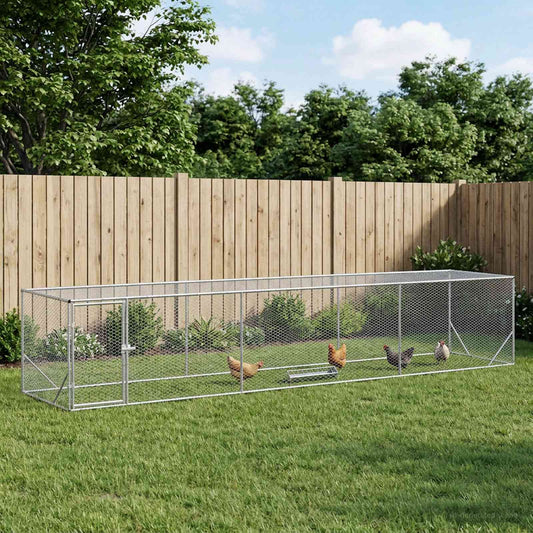 Chicken Yard Silver 500 x 100 x 100 cm Galvanised Steel