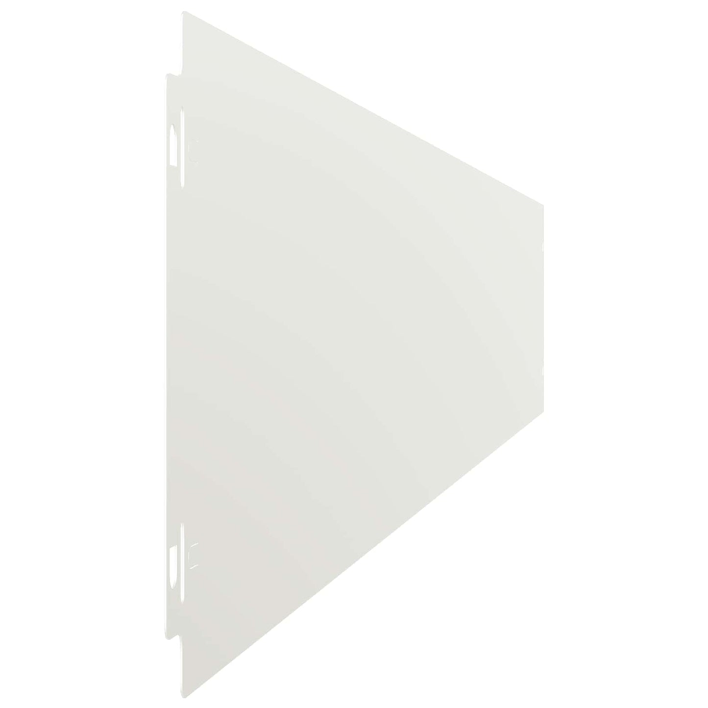 Lawn Edging 30 pcs 15 x 103 cm Steel White