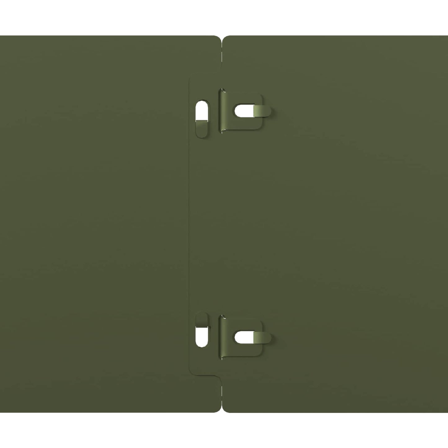 Lawn Edging 30 pcs 15 x 103 cm Steel Olive Green