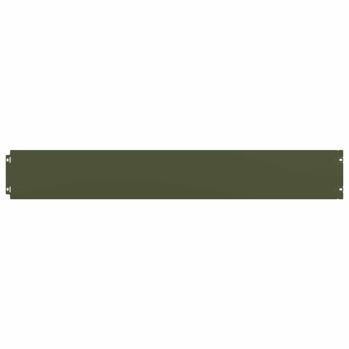 Lawn Edging 30 pcs 15 x 103 cm Steel Olive Green