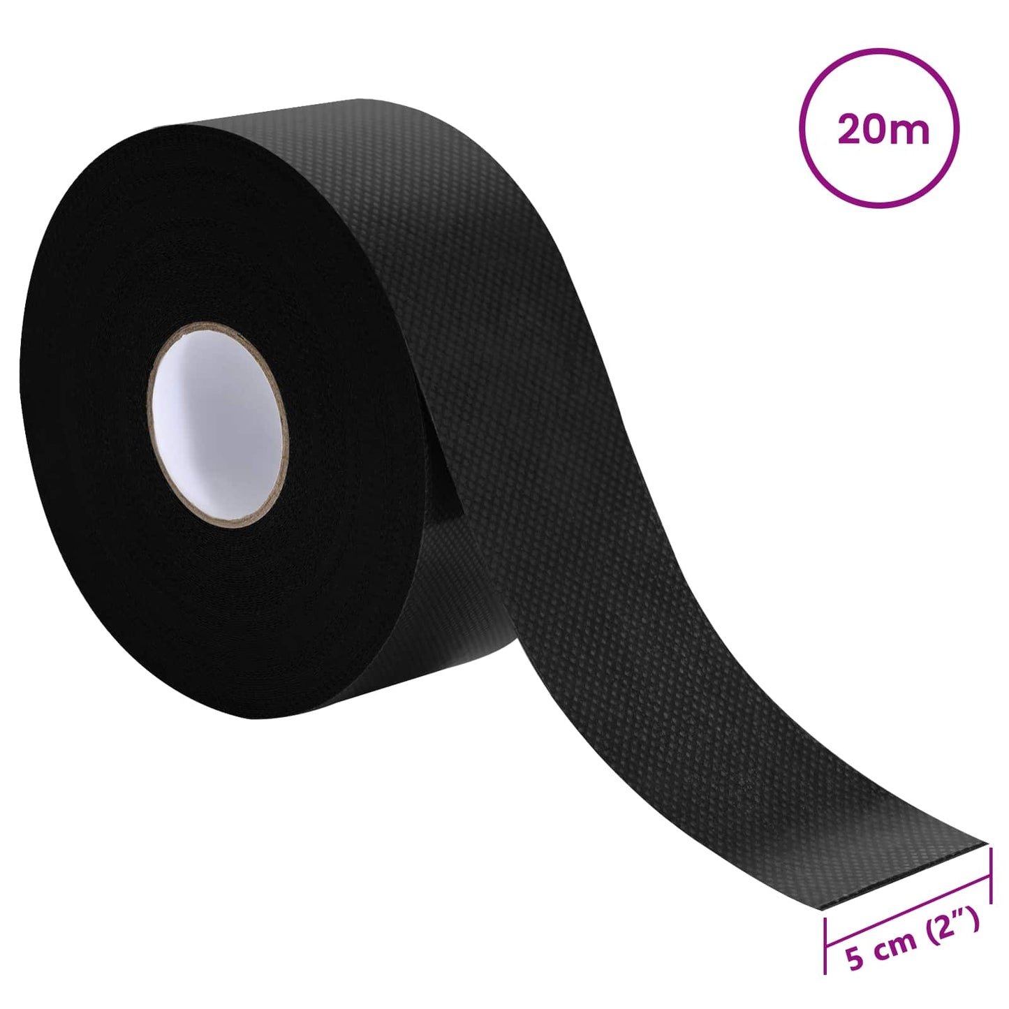 Artificial Grass Tape Self-adhesive Black 20 x 0.05 cm