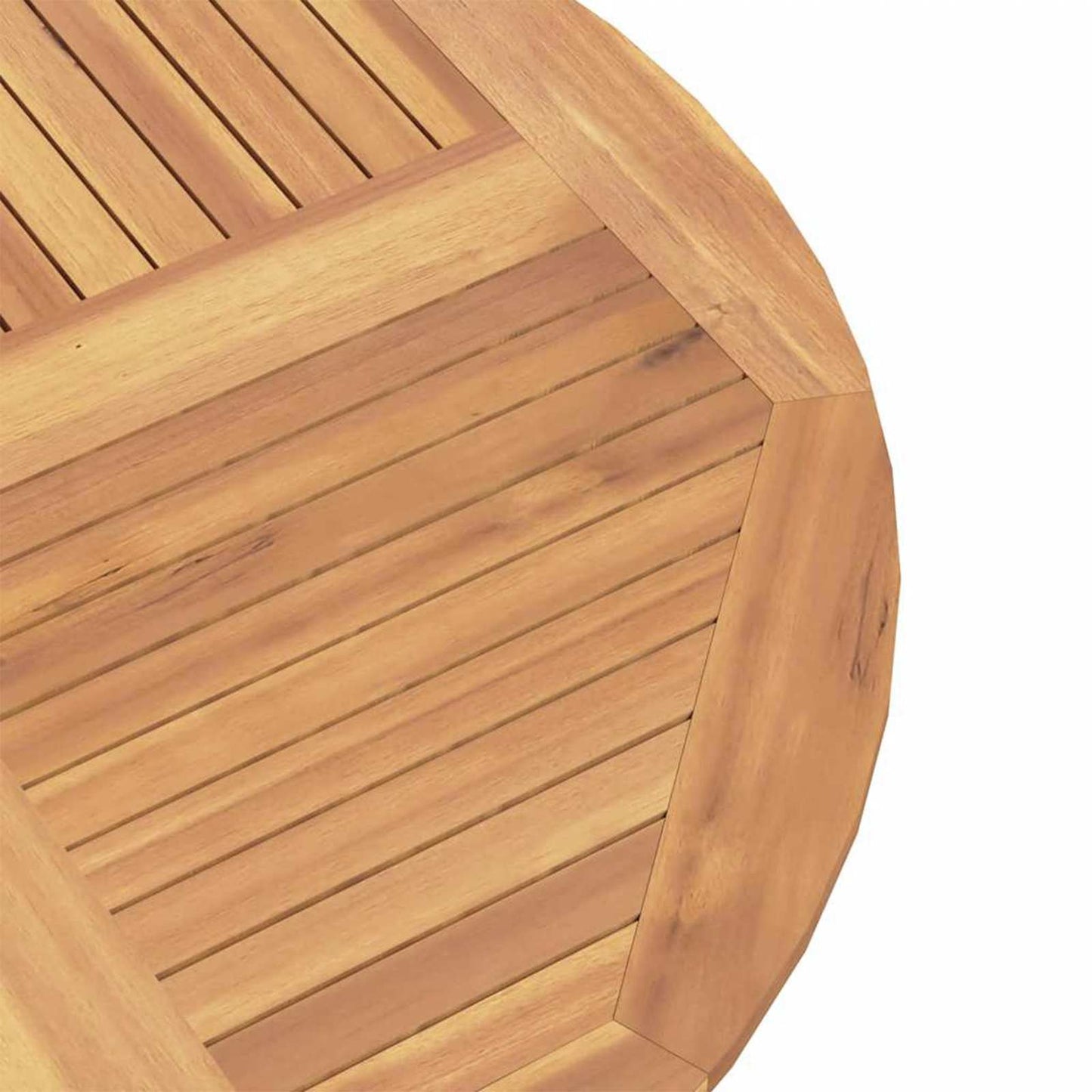 Garden Bistro Set Folding 3 pcs Natural Solid Teak Wood
