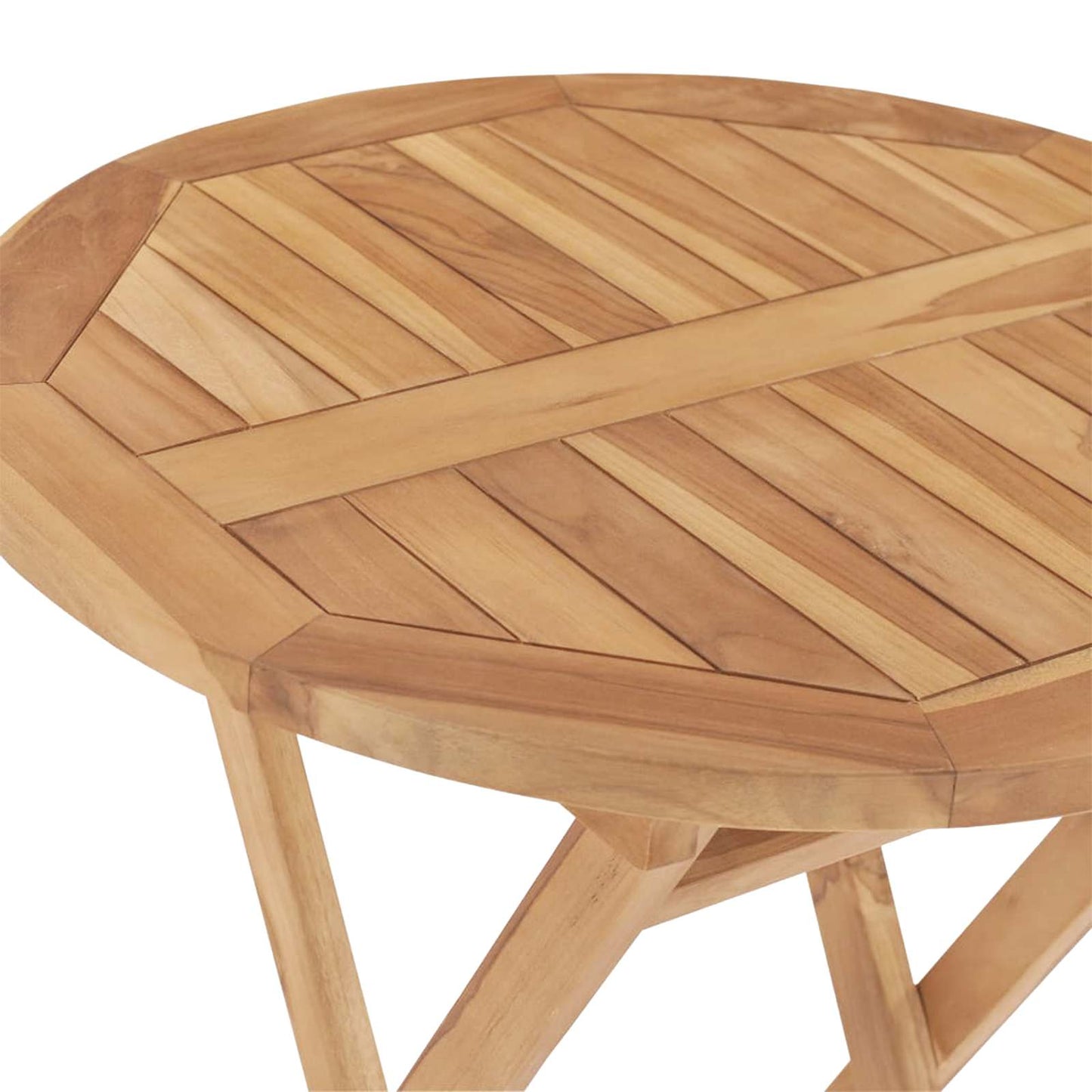 Garden Set 5 pcs Brown Soild Teak Wood