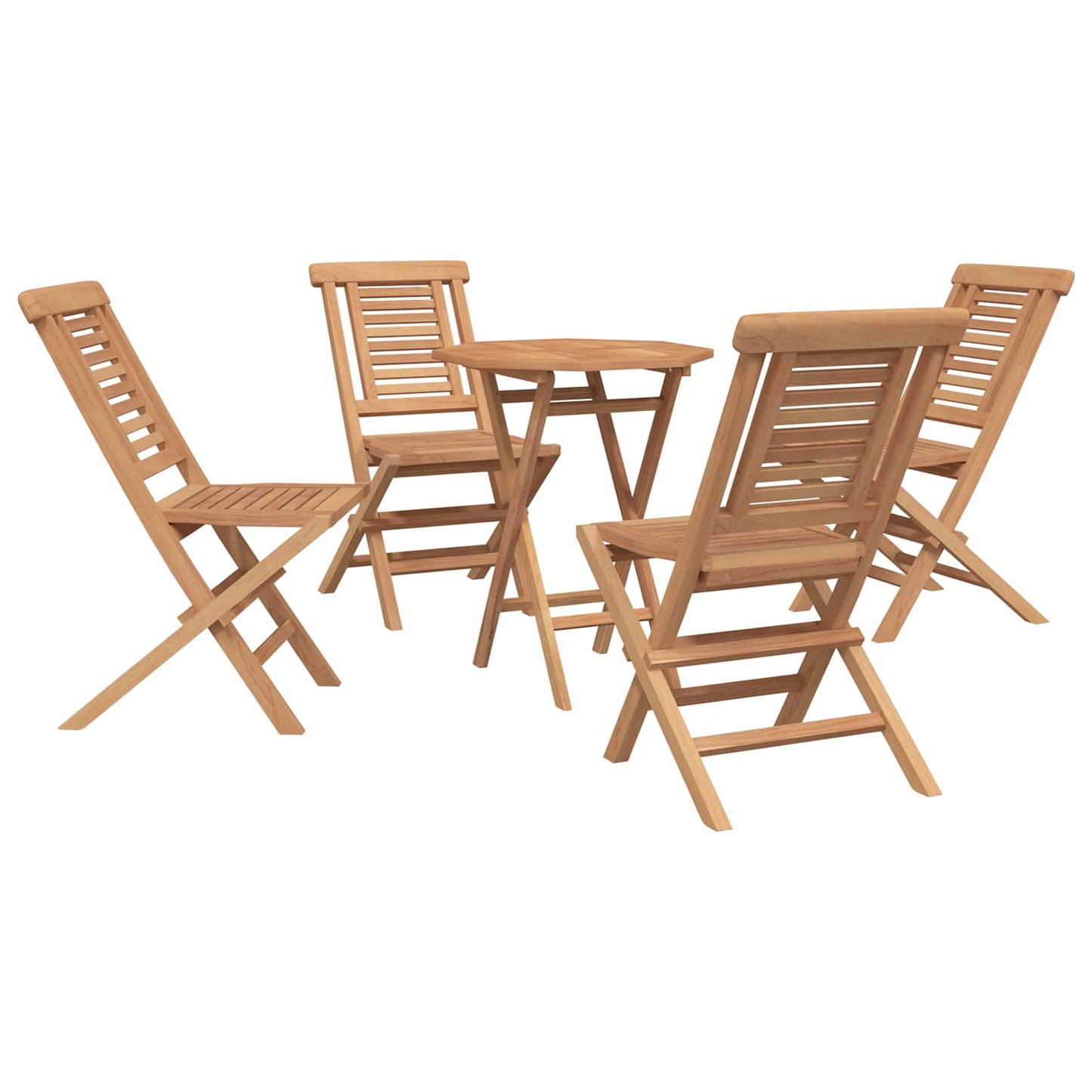 Garden Set 3 pcs Brown Soild Teak Wood