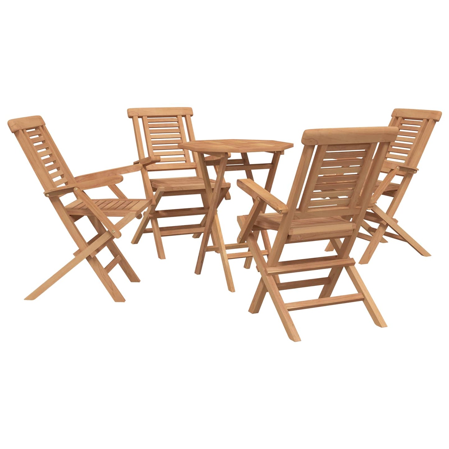 Garden Set 3 pcs Brown Soild Teak Wood