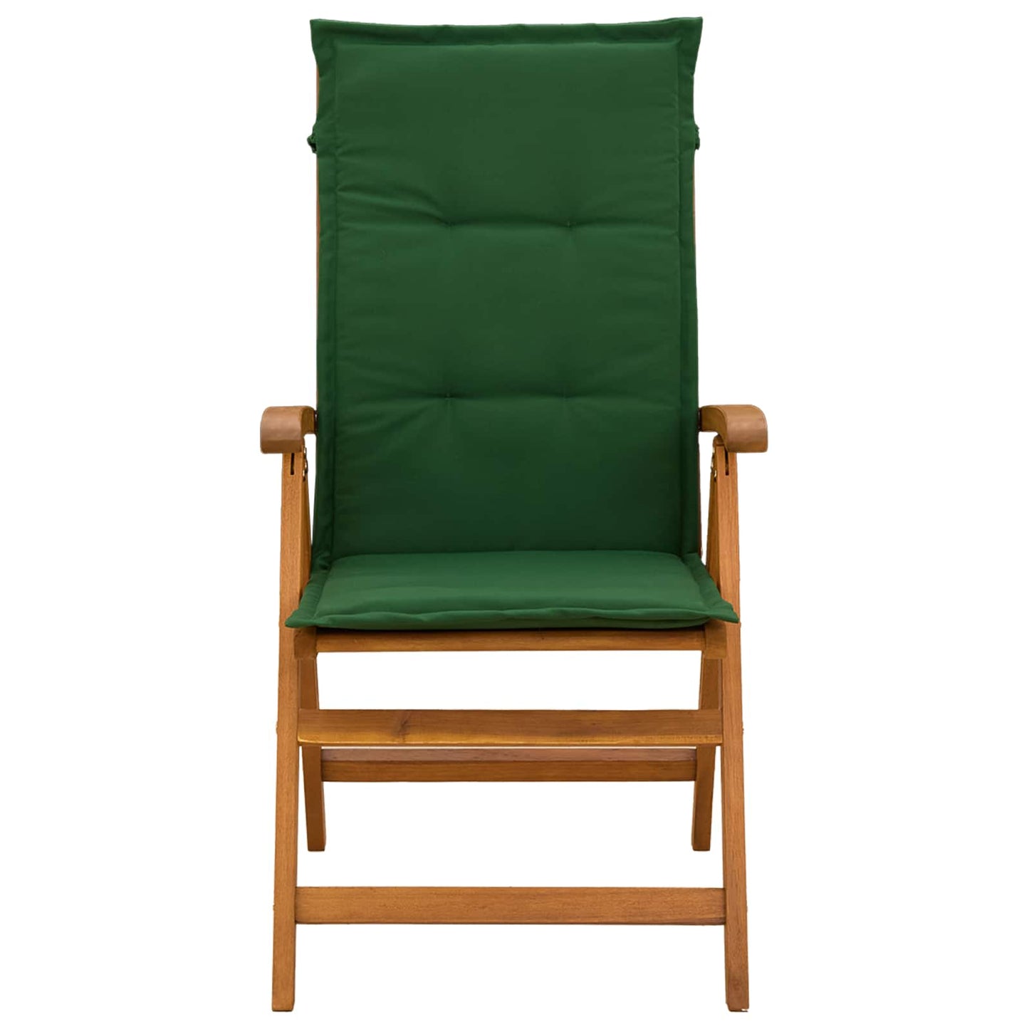 Reclining Garden Chairs 8 pcs Natural Solid Acacia Wood