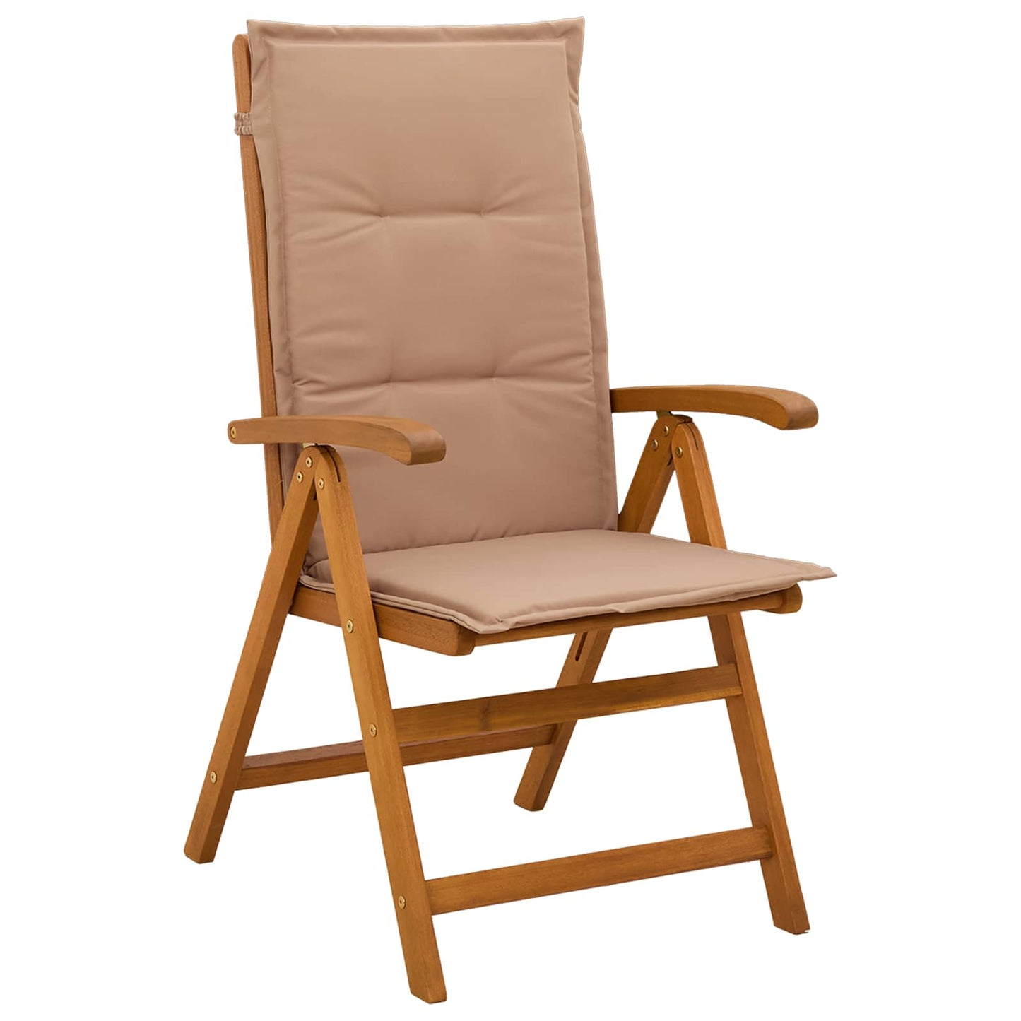 5-Piece Garden Dining Set Natural Solid Acacia Wood