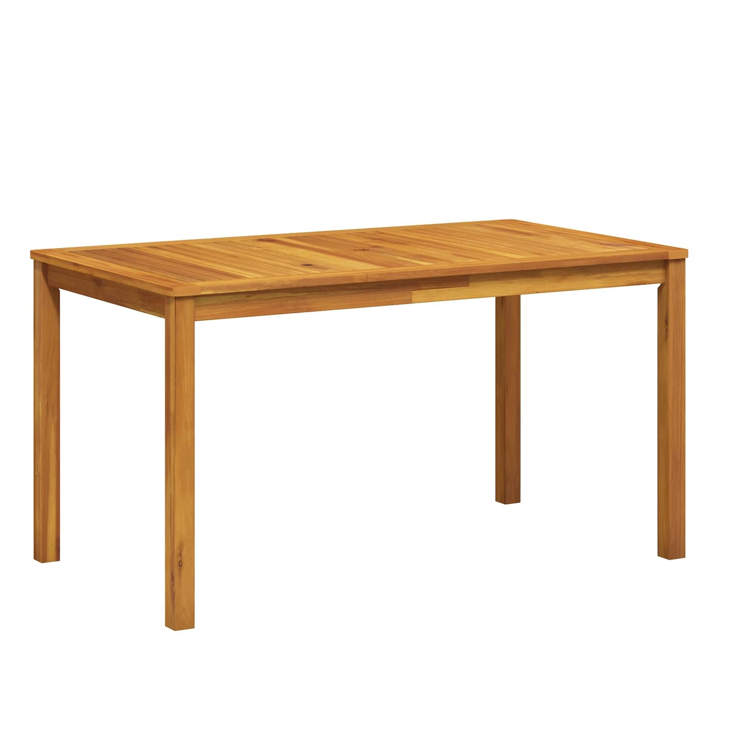 5-Piece Garden Dining Set Natural Solid Acacia Wood
