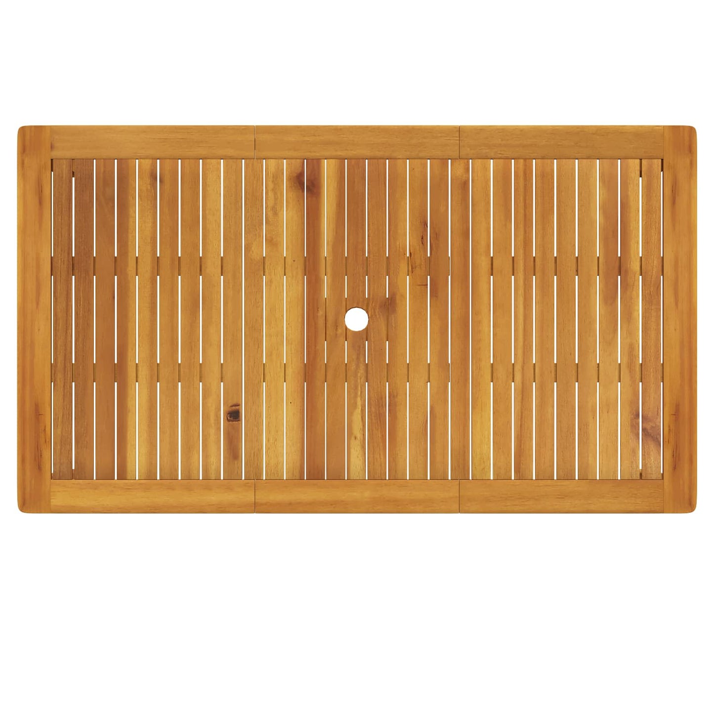5-Piece Garden Dining Set Natural Solid Acacia Wood