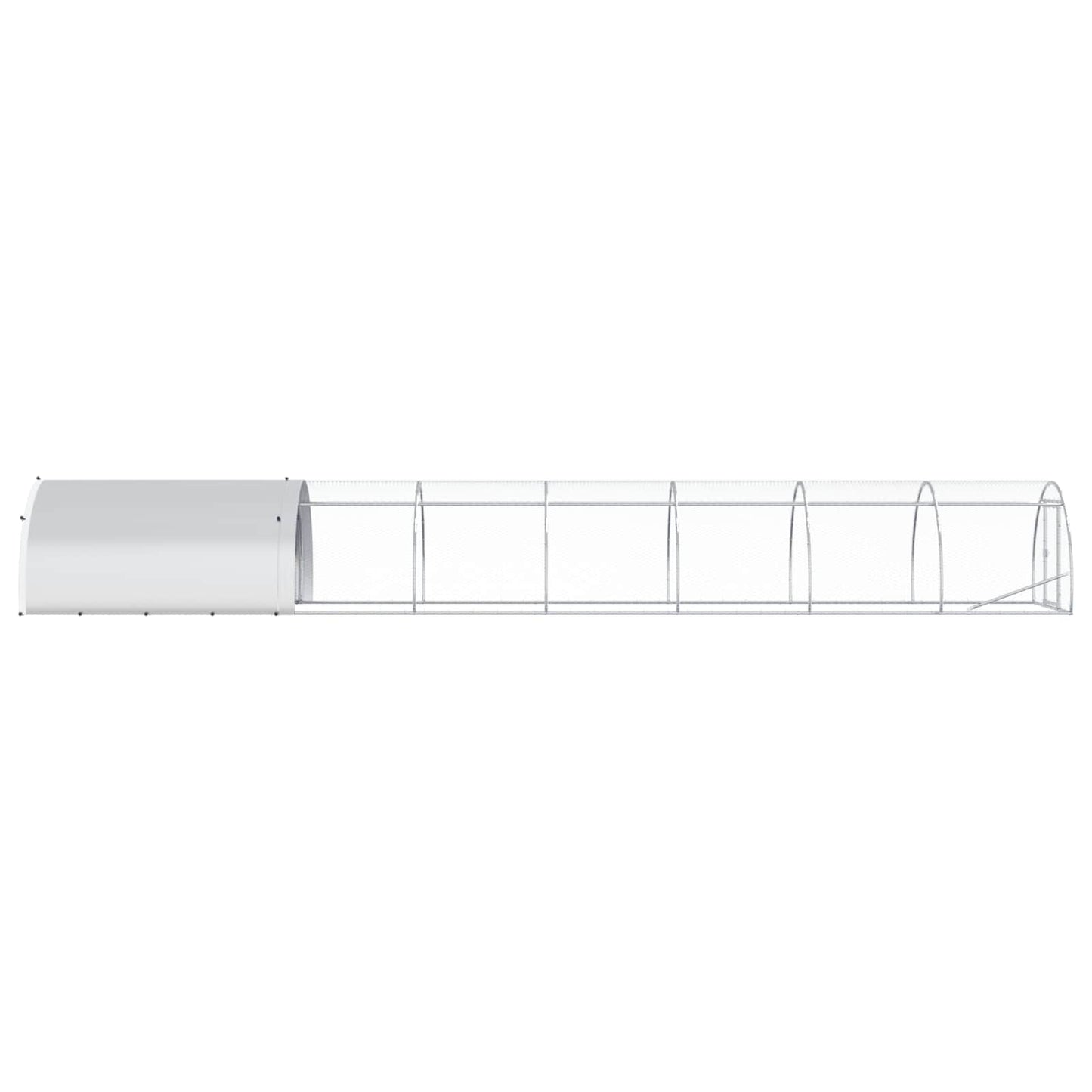 Chicken Coop Silver 800 x 150 x 100 cm Galvanised Steel