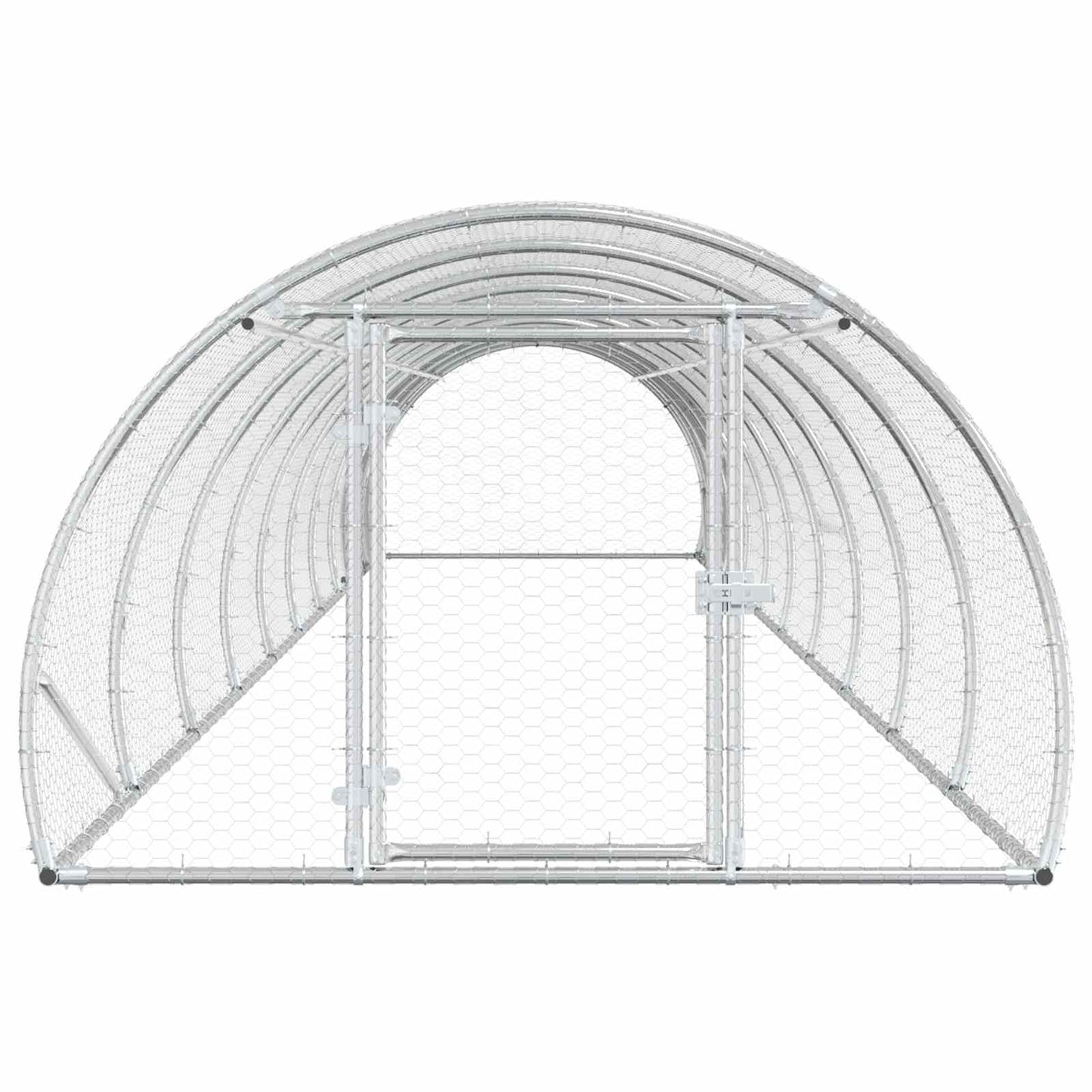 Chicken Coop Silver 1000 x 150 x 100 cm Galvanised Steel